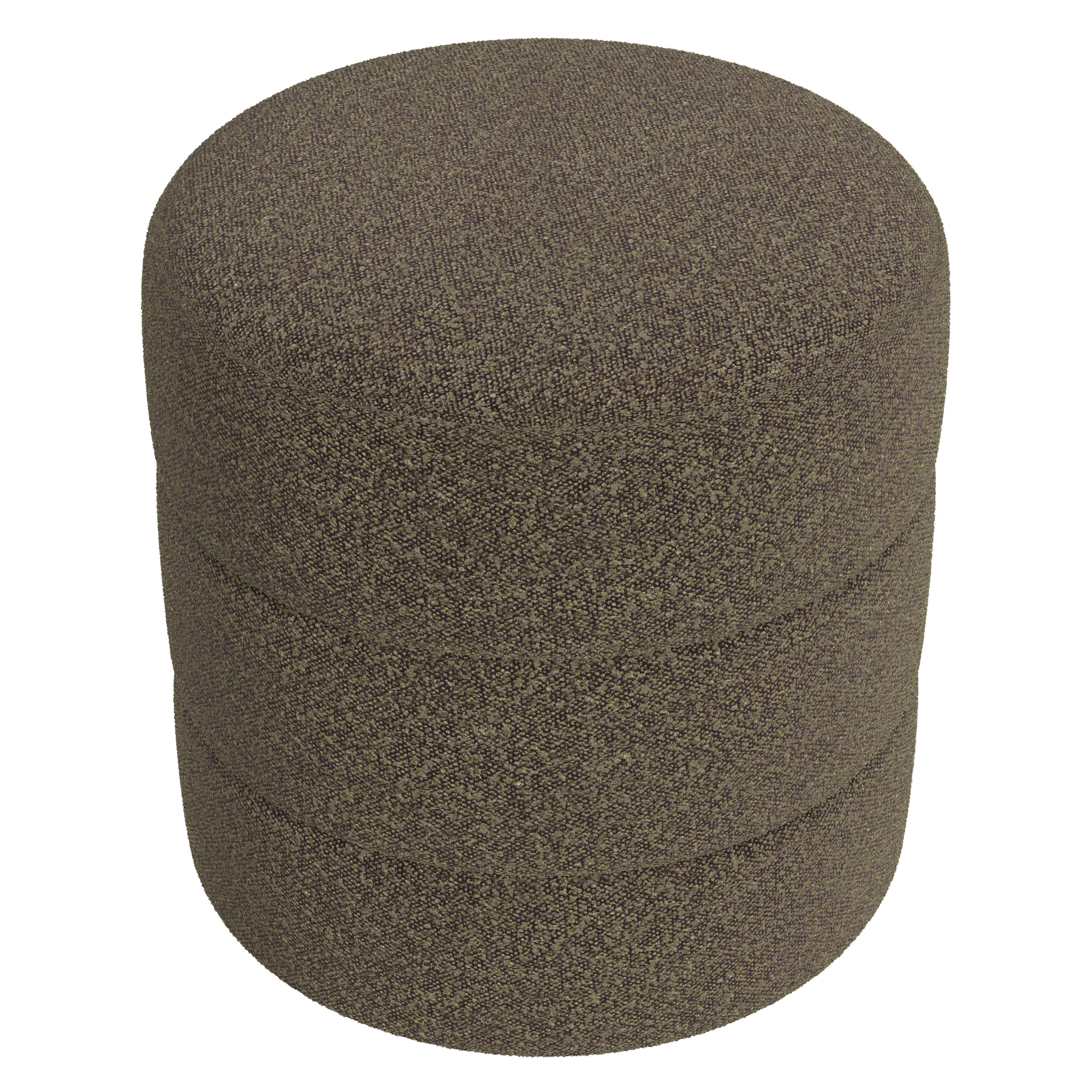 Homepop Ottoman, Brown, large