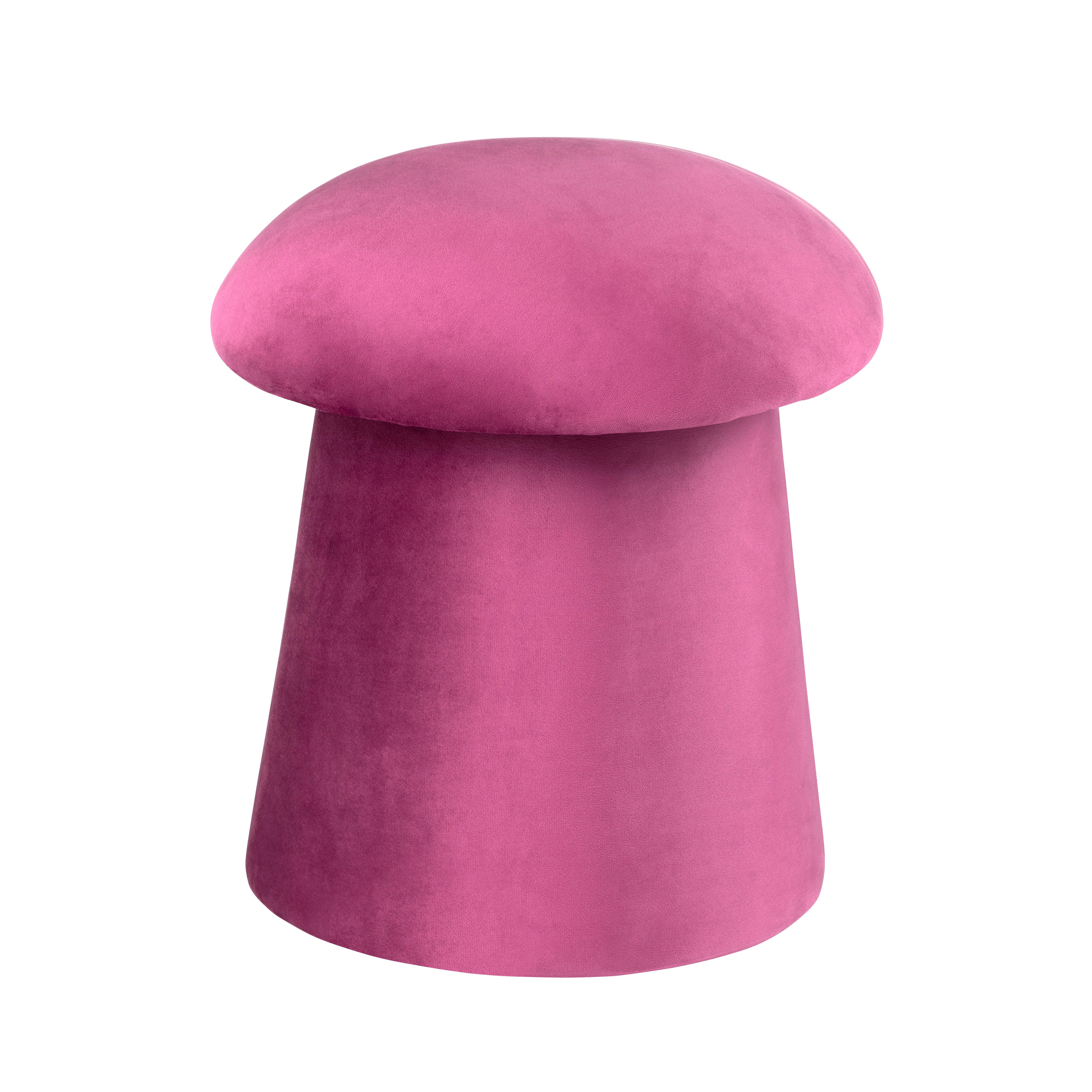 Evolution Tall Mushroom Ottoman with Storage, Pink, large