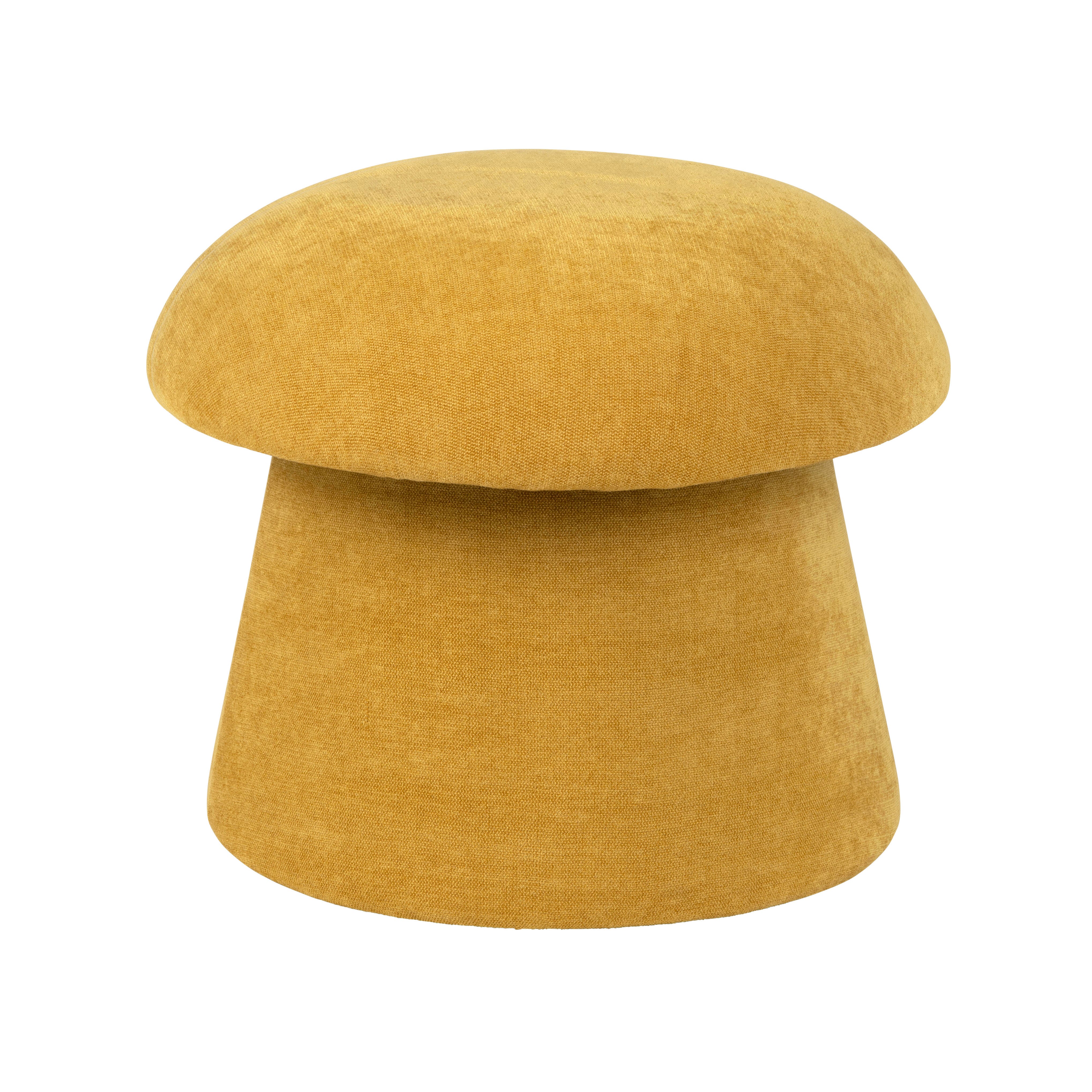 Evolution Mushroom Inspired Ottoman with Storage, Yellow, large