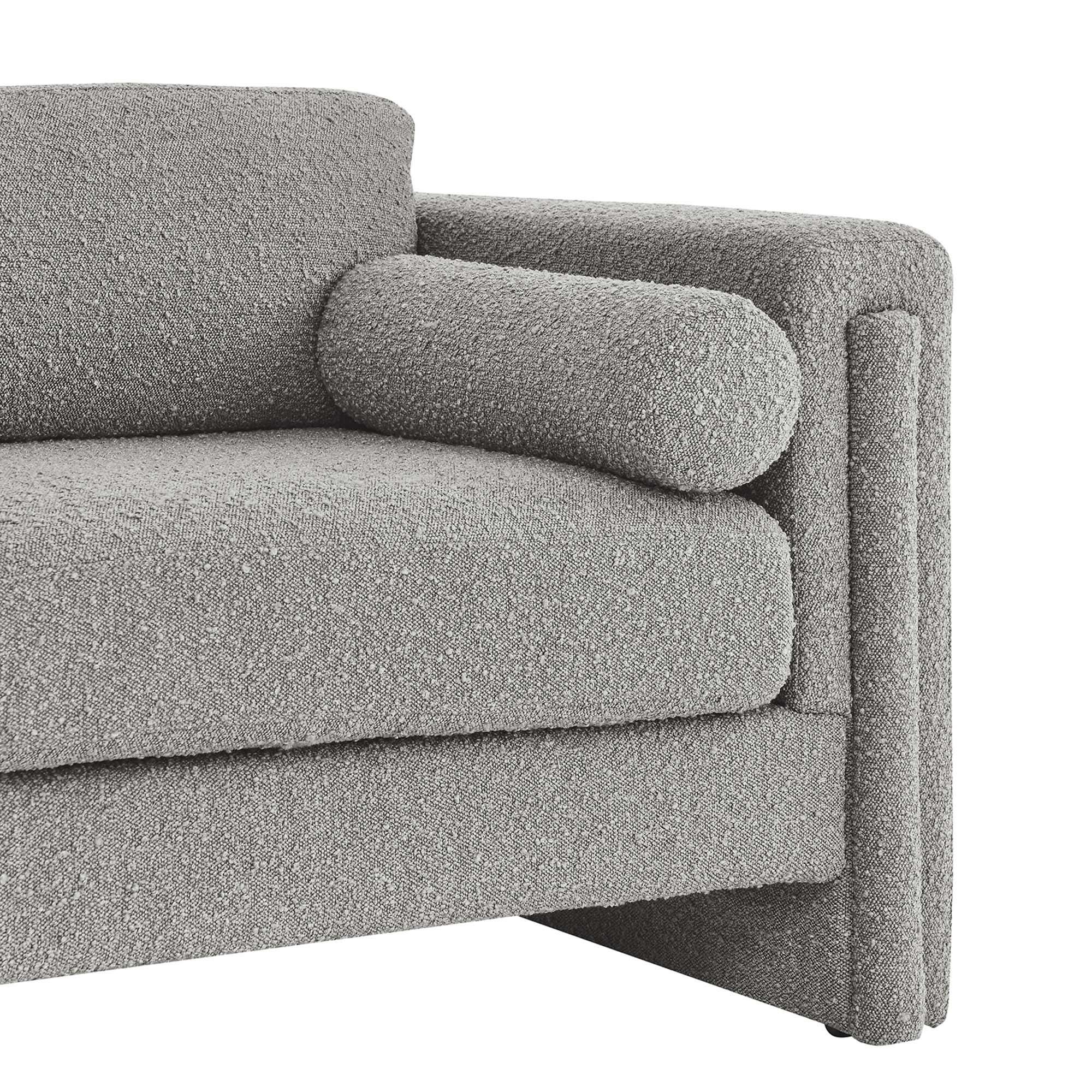 Modway Visible Solid Loveseat, Light Gray, large