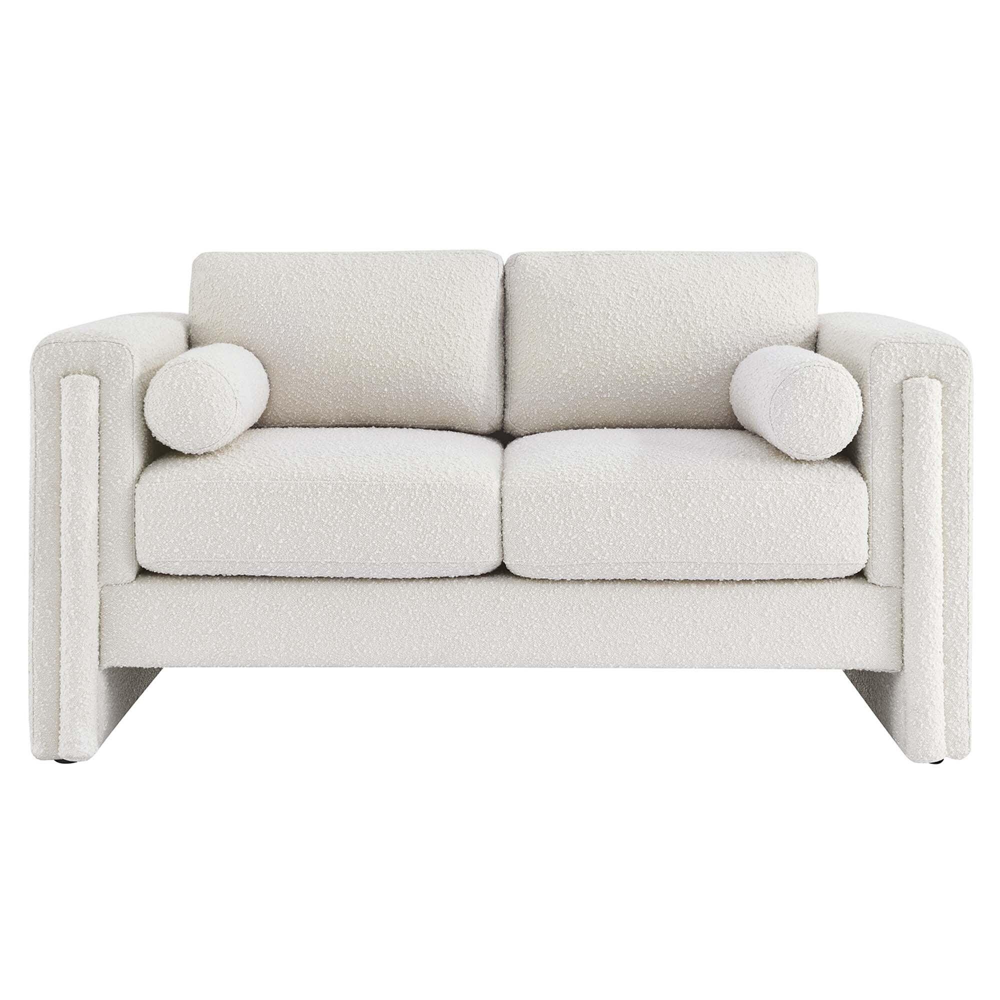 Modway Visible Solid Loveseat, Ivory, large