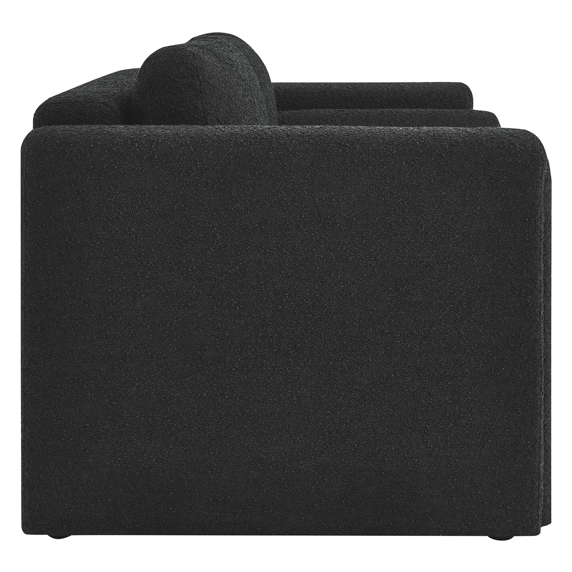 Modway Visible Solid Loveseat, Black, large