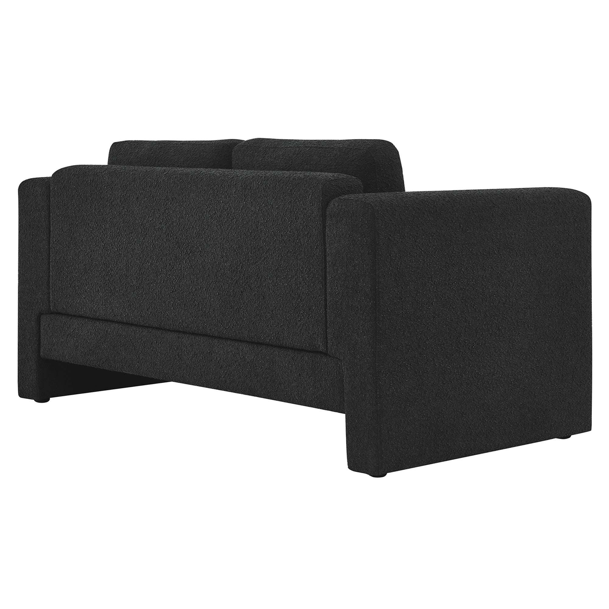 Modway Visible Solid Loveseat, Black, large