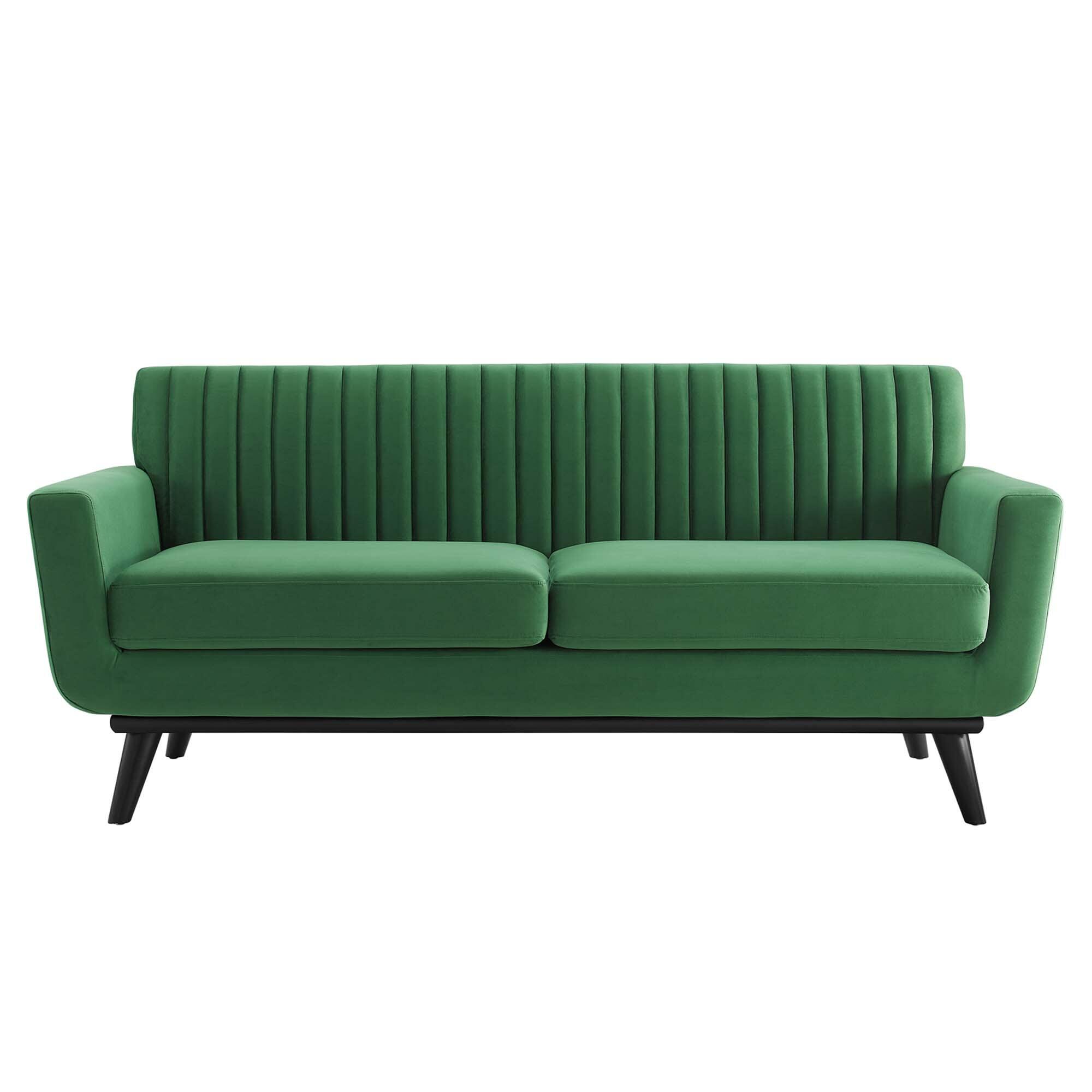 Modway Engage Loveseat, Emerald, large