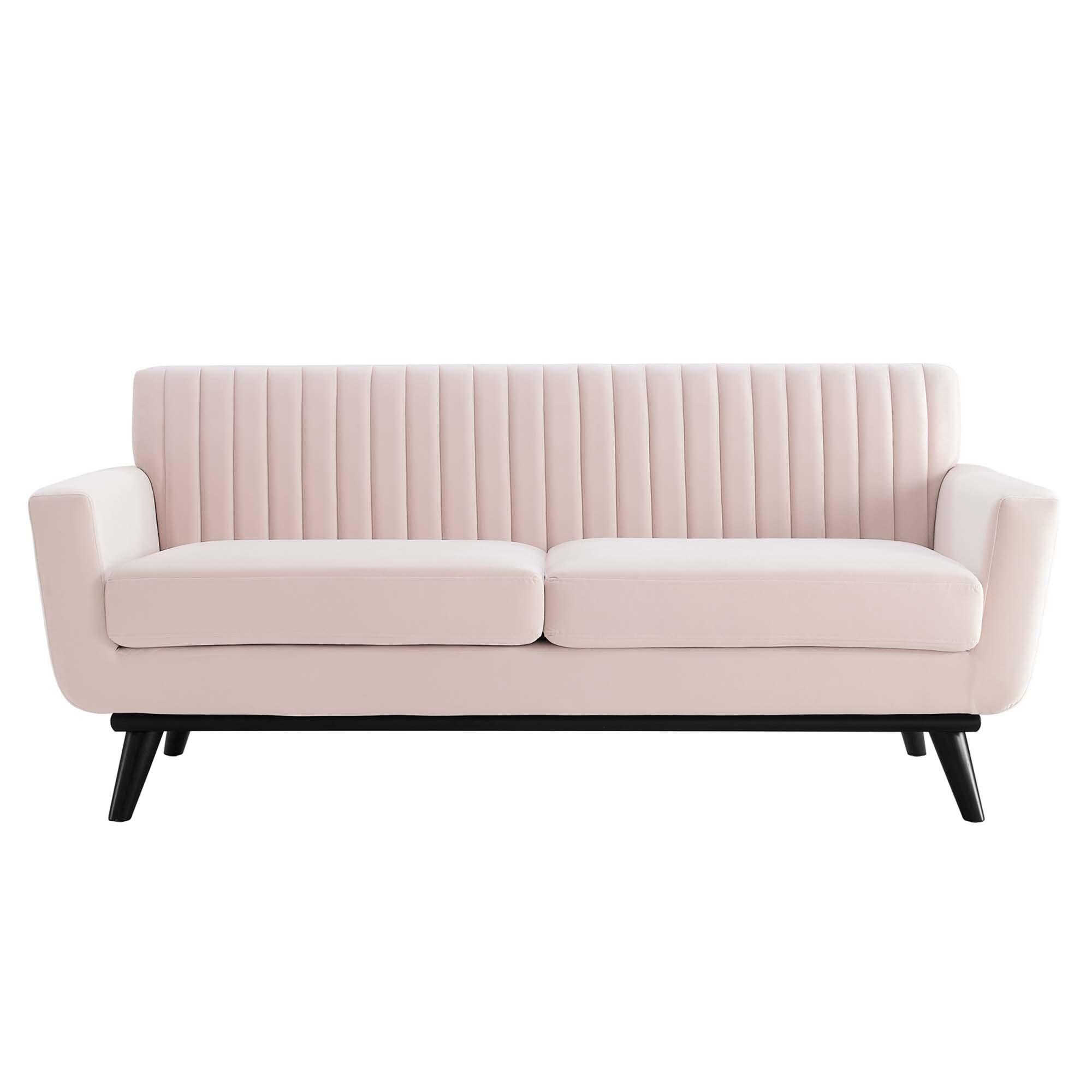 Modway Engage Loveseat, Pink, large
