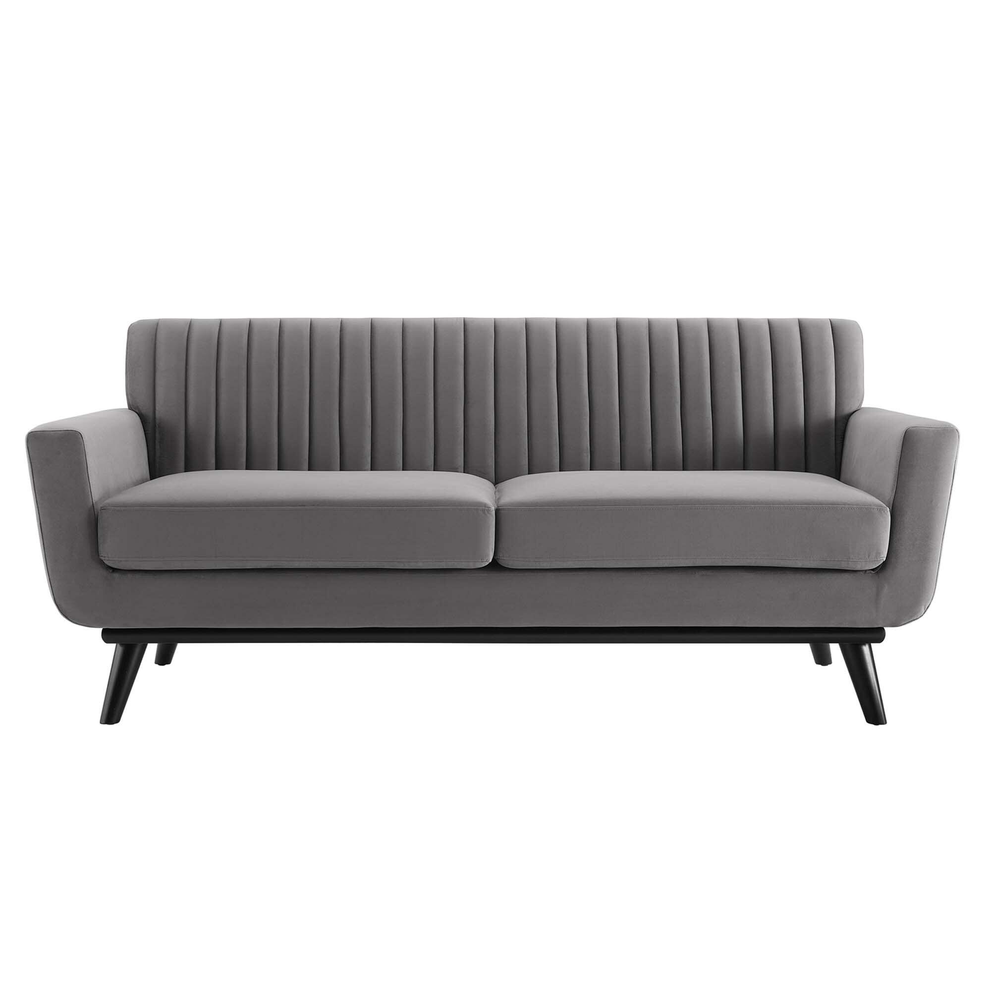 Modway Engage Loveseat, Gray, large