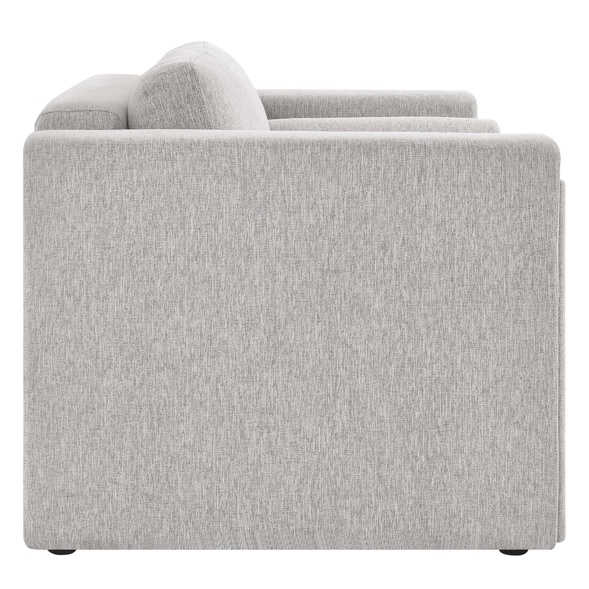 Modway Visible Loveseat, Light Gray, large