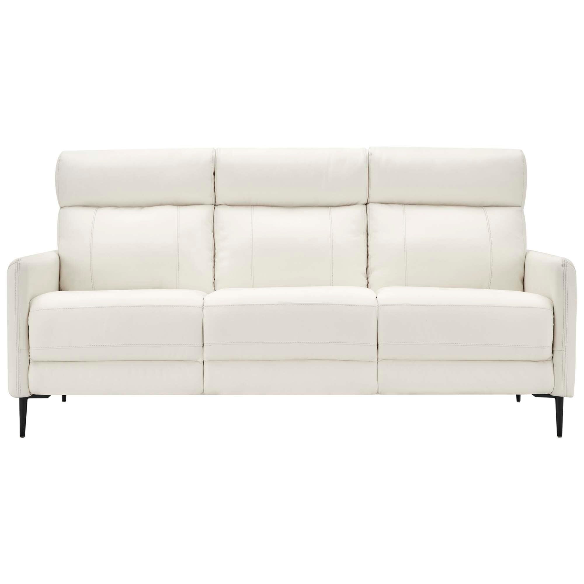 Modway Huxley Leather Sofa, White, large