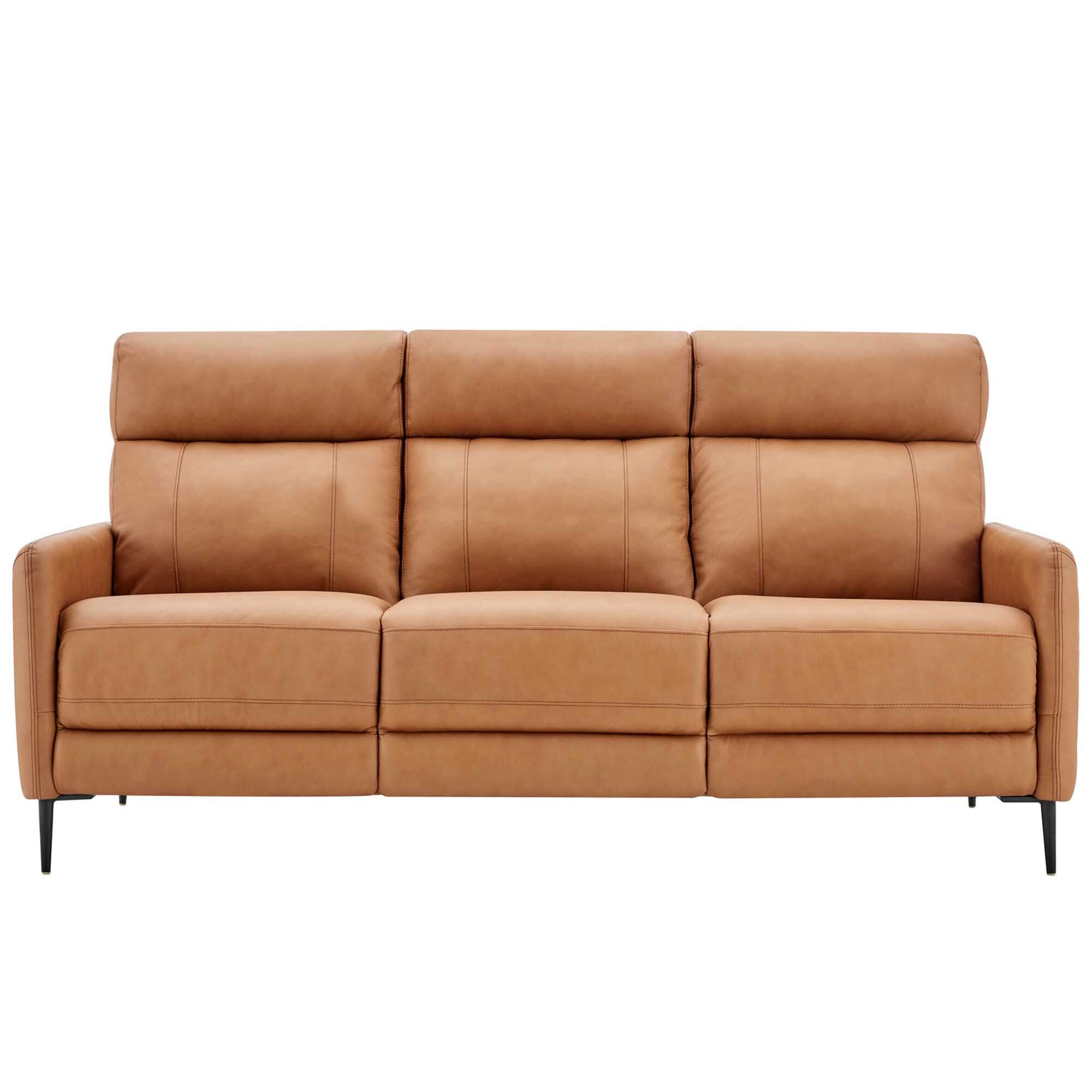 Modway Huxley Leather Sofa, Tan, large