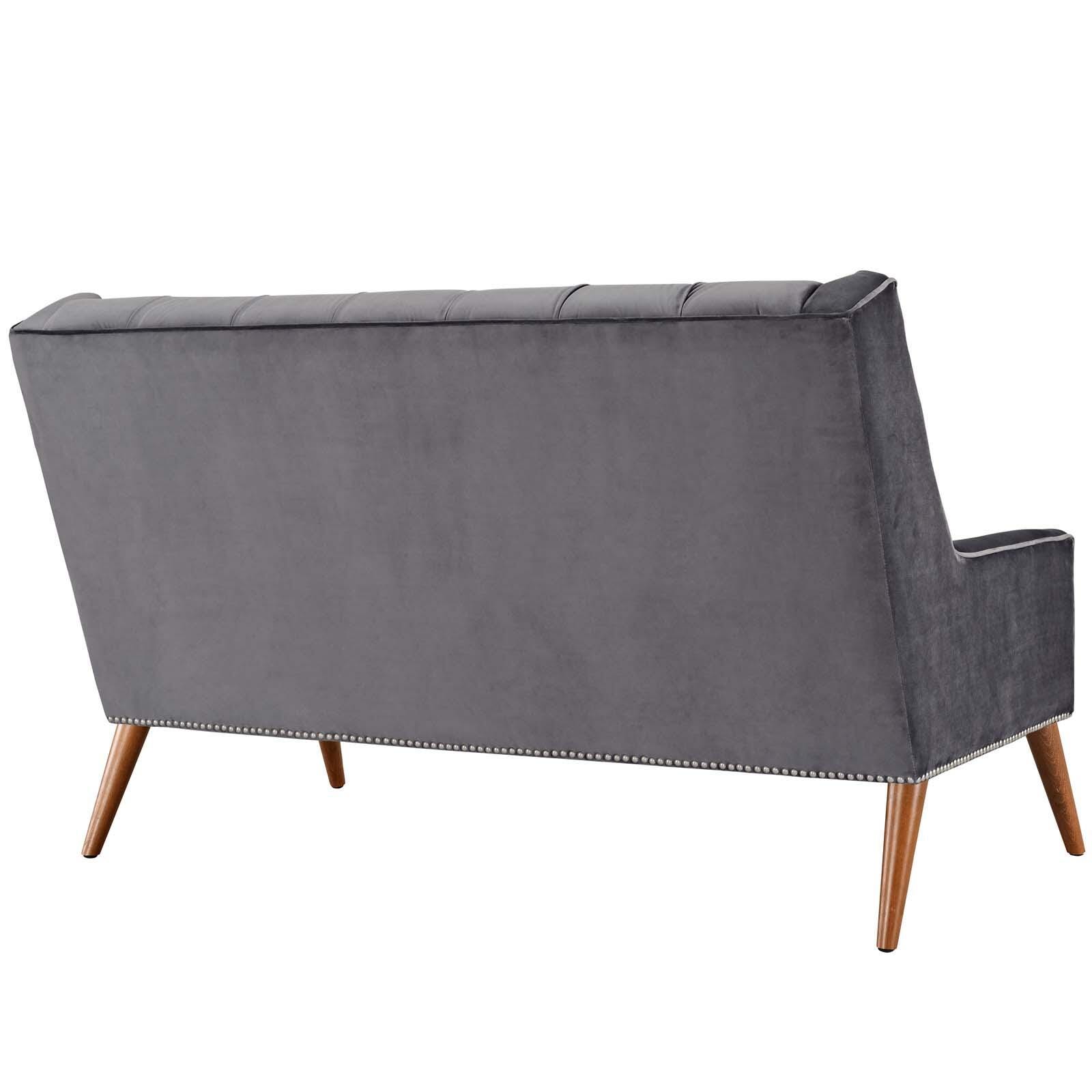 Modway Peruse Loveseat, Gray, large