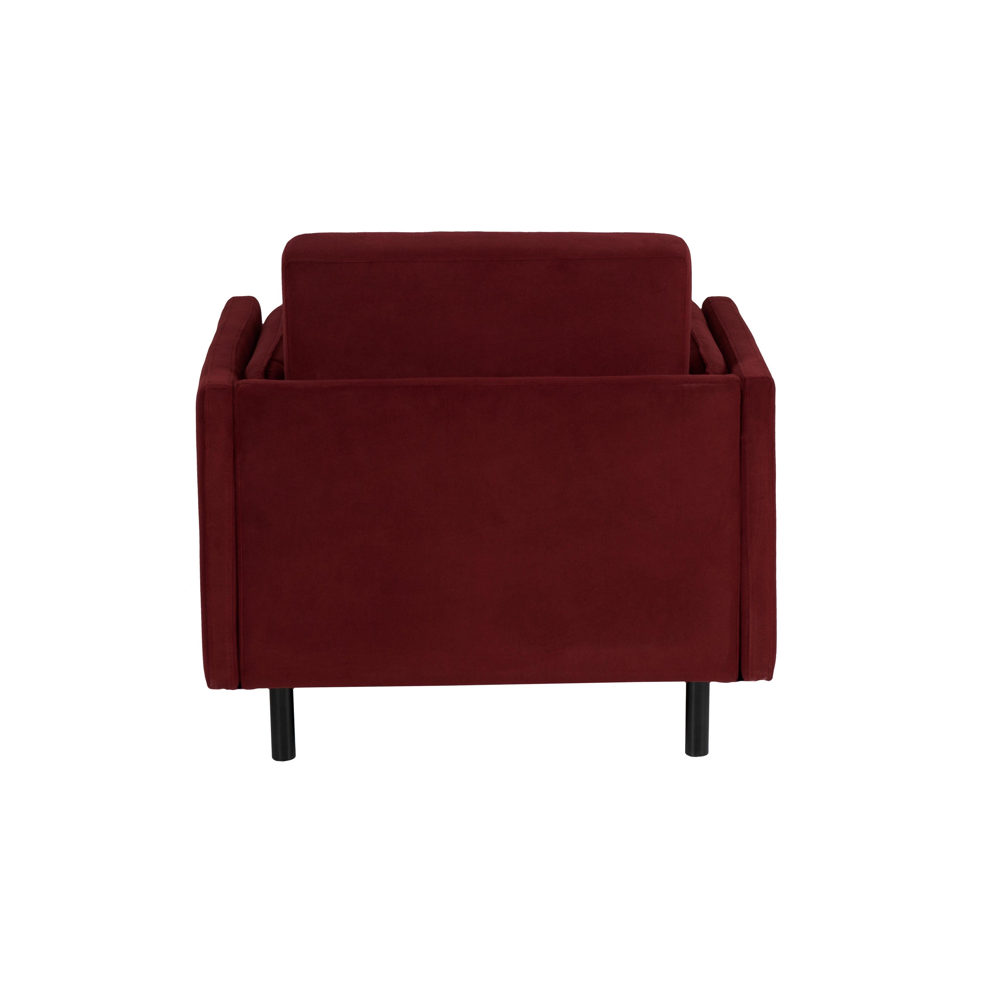 Linon Velvet Chair and Ottoman Set, , large