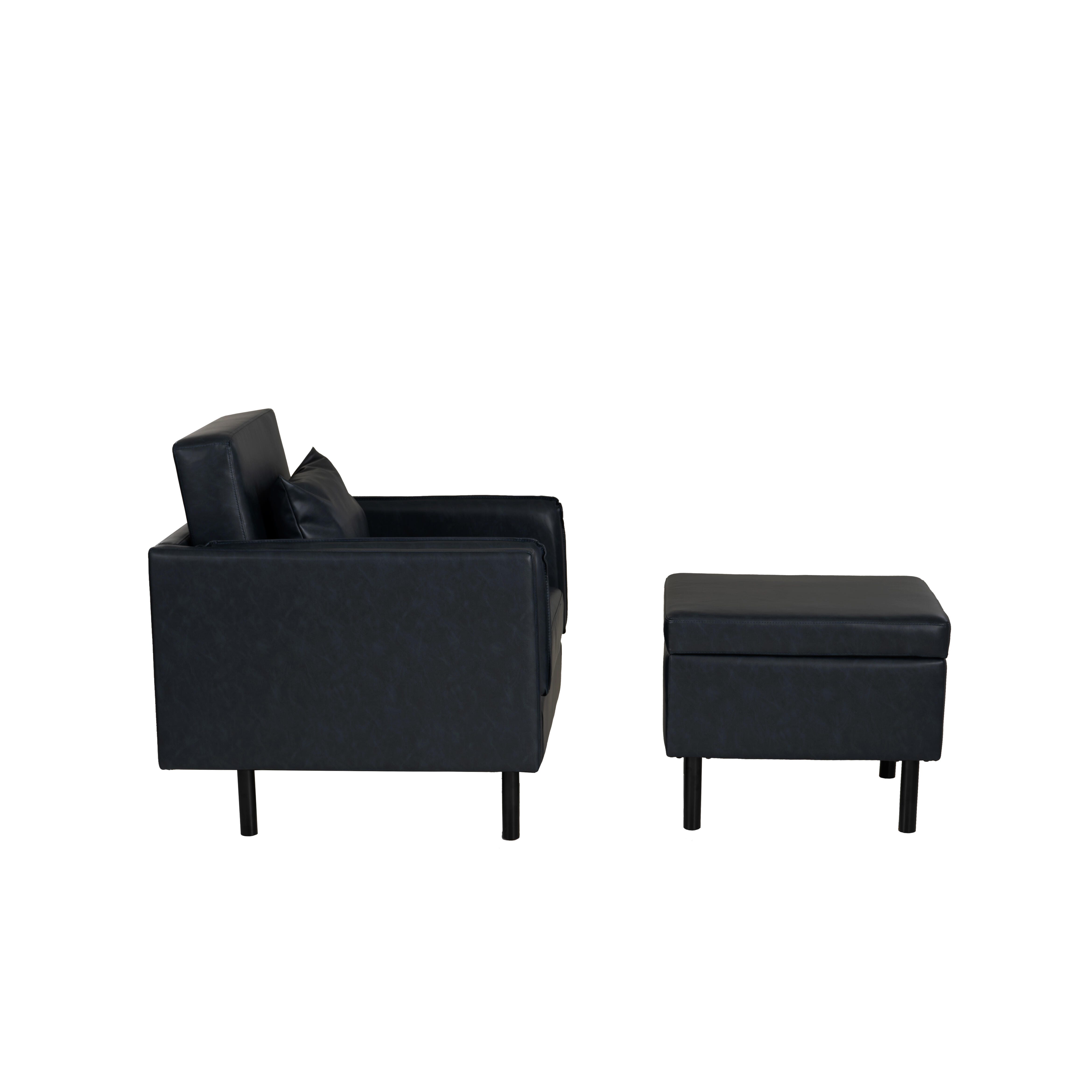 Linon Chair and Ottoman Set, , large