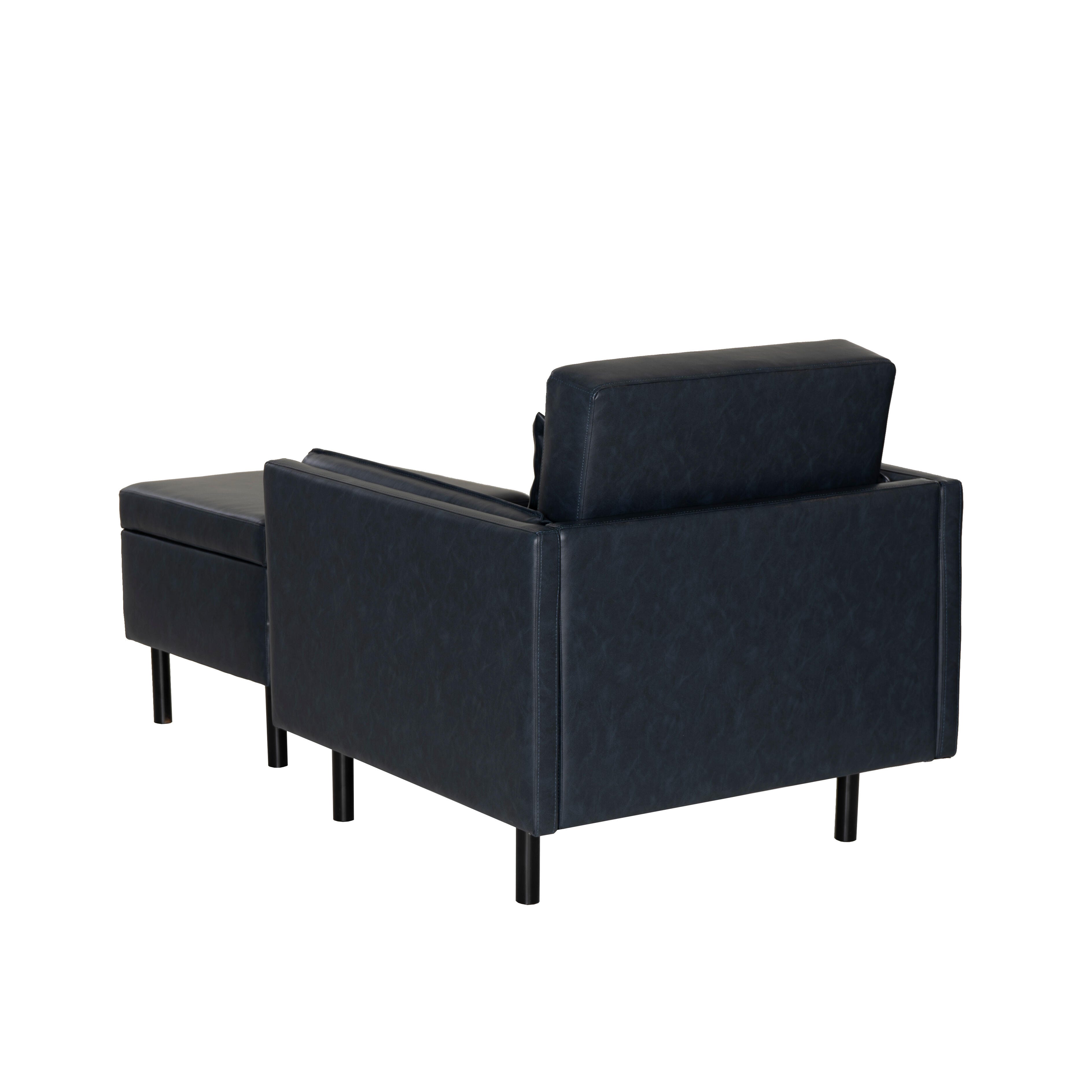 Linon Chair and Ottoman Set, , large