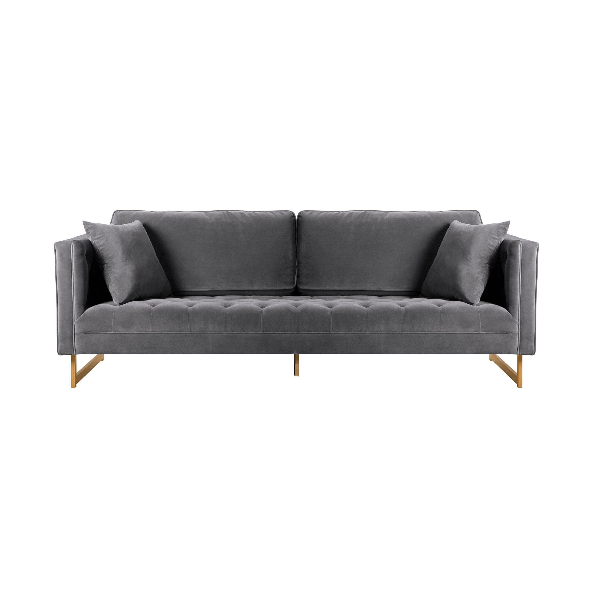 Armen Living Lenox Sofa, Gray, large
