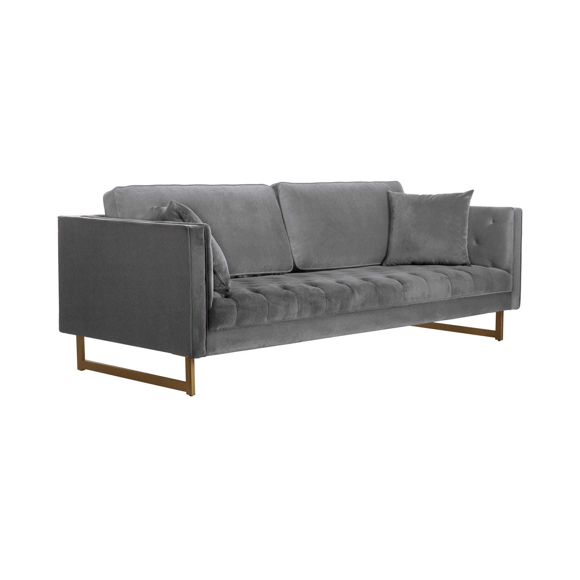 Armen Living Lenox Sofa, Gray, large