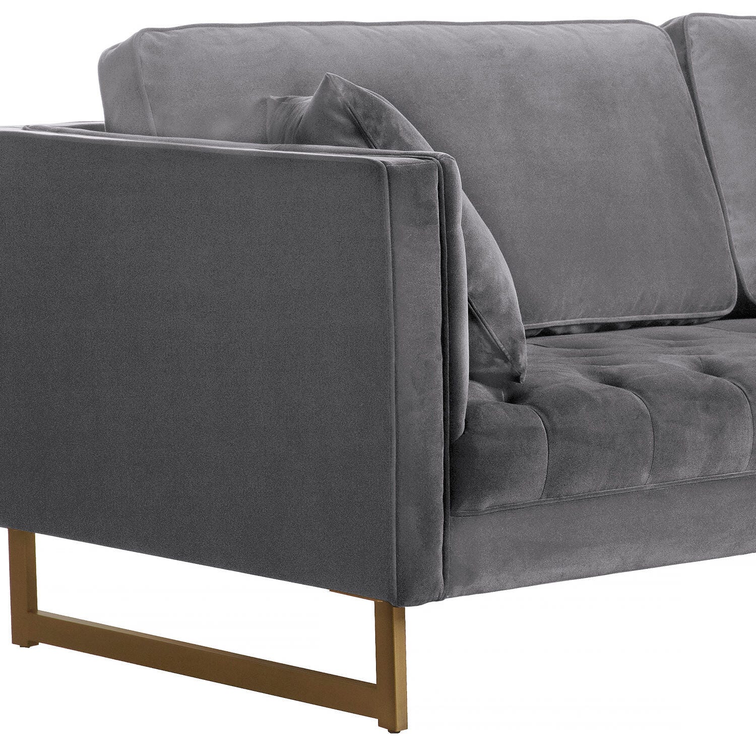 Armen Living Lenox Sofa, Gray, large