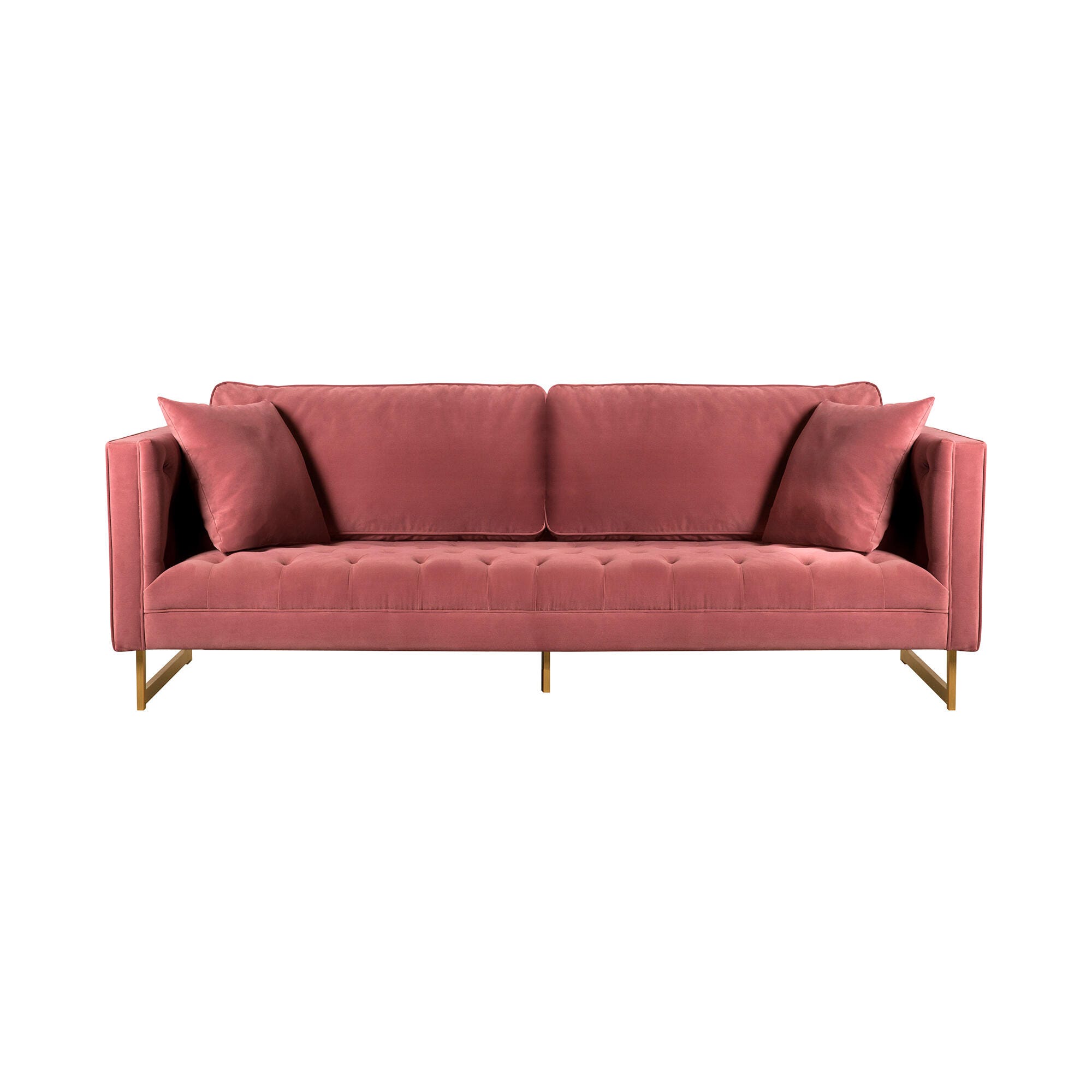 Armen Living Lenox Sofa, Pink, large