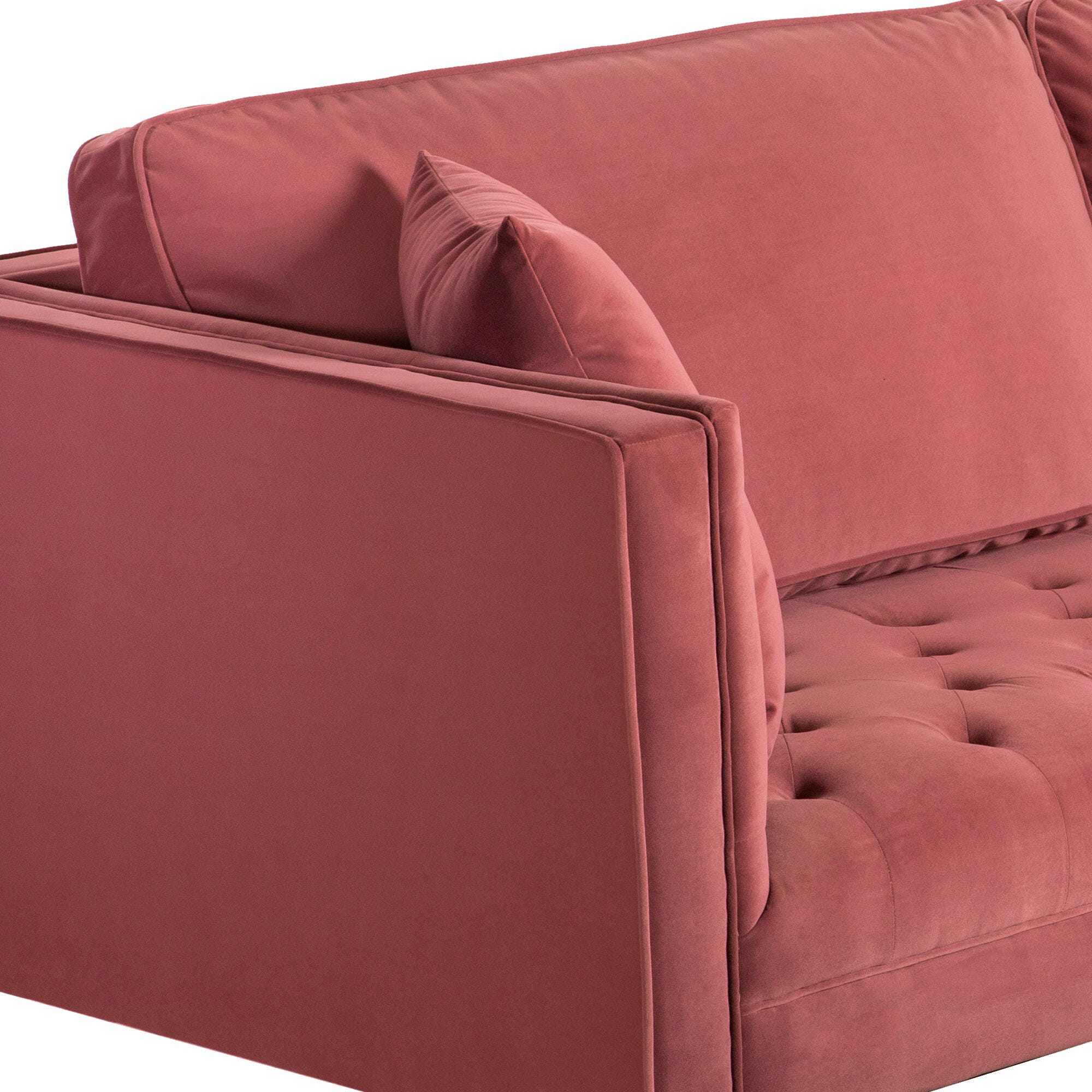 Armen Living Lenox Sofa, Pink, large