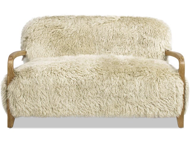 Jennifer Taylor Home Enchante Sheepskin Loveseat