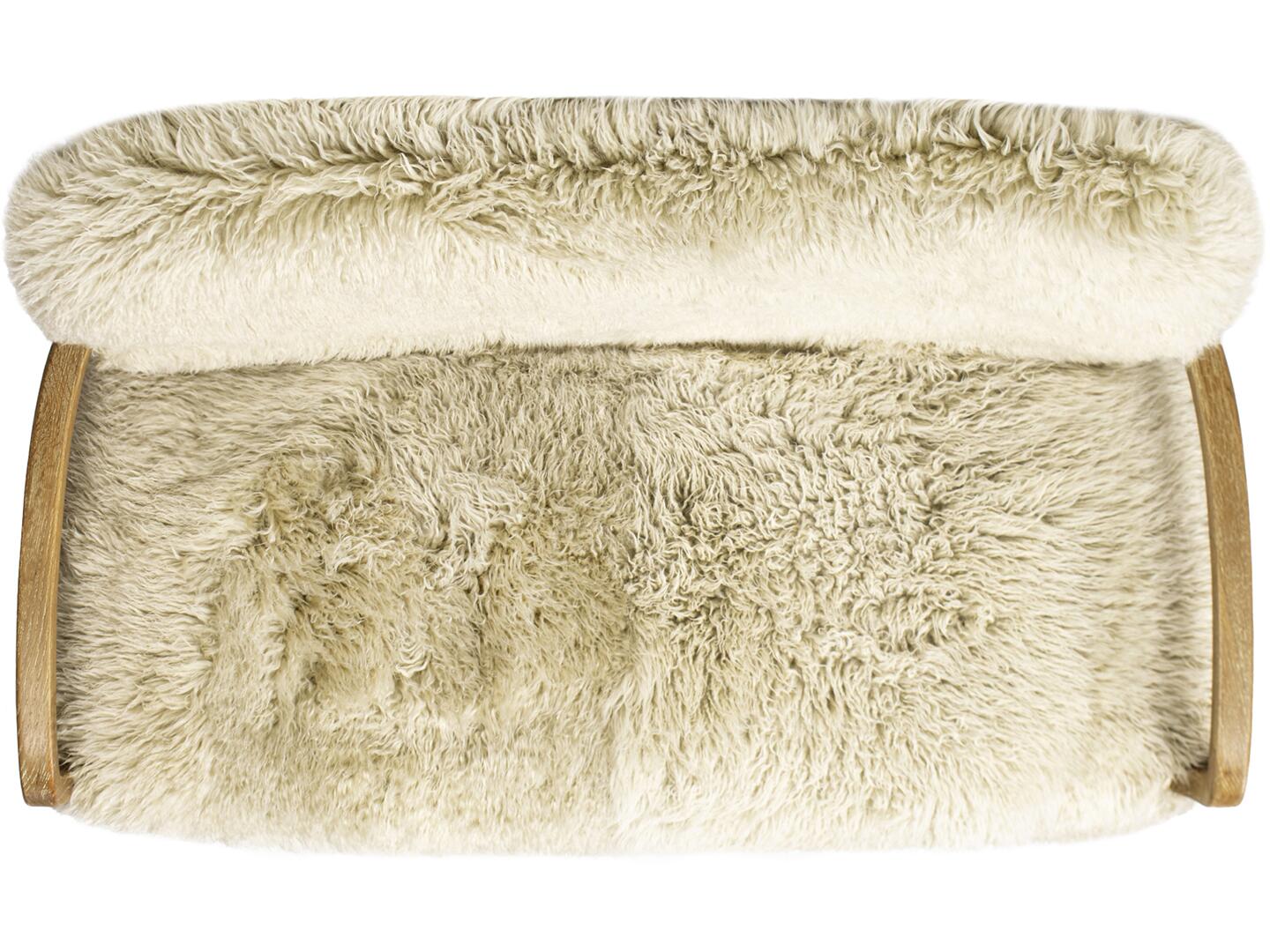 Jennifer Taylor Home Enchante Sheepskin Loveseat, , large