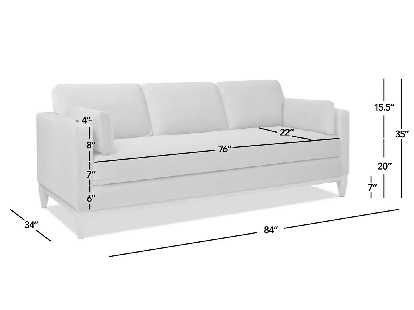 Jennifer Taylor Home Knox Sofa, Burnt Orange, large