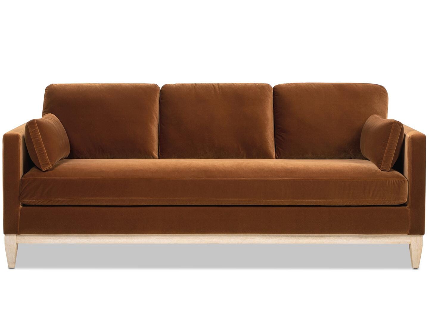 Jennifer Taylor Home Knox Sofa, Burnt Orange, large