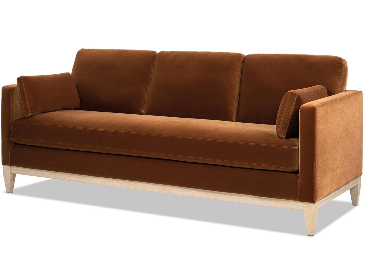 Jennifer Taylor Home Knox Sofa, Burnt Orange, large