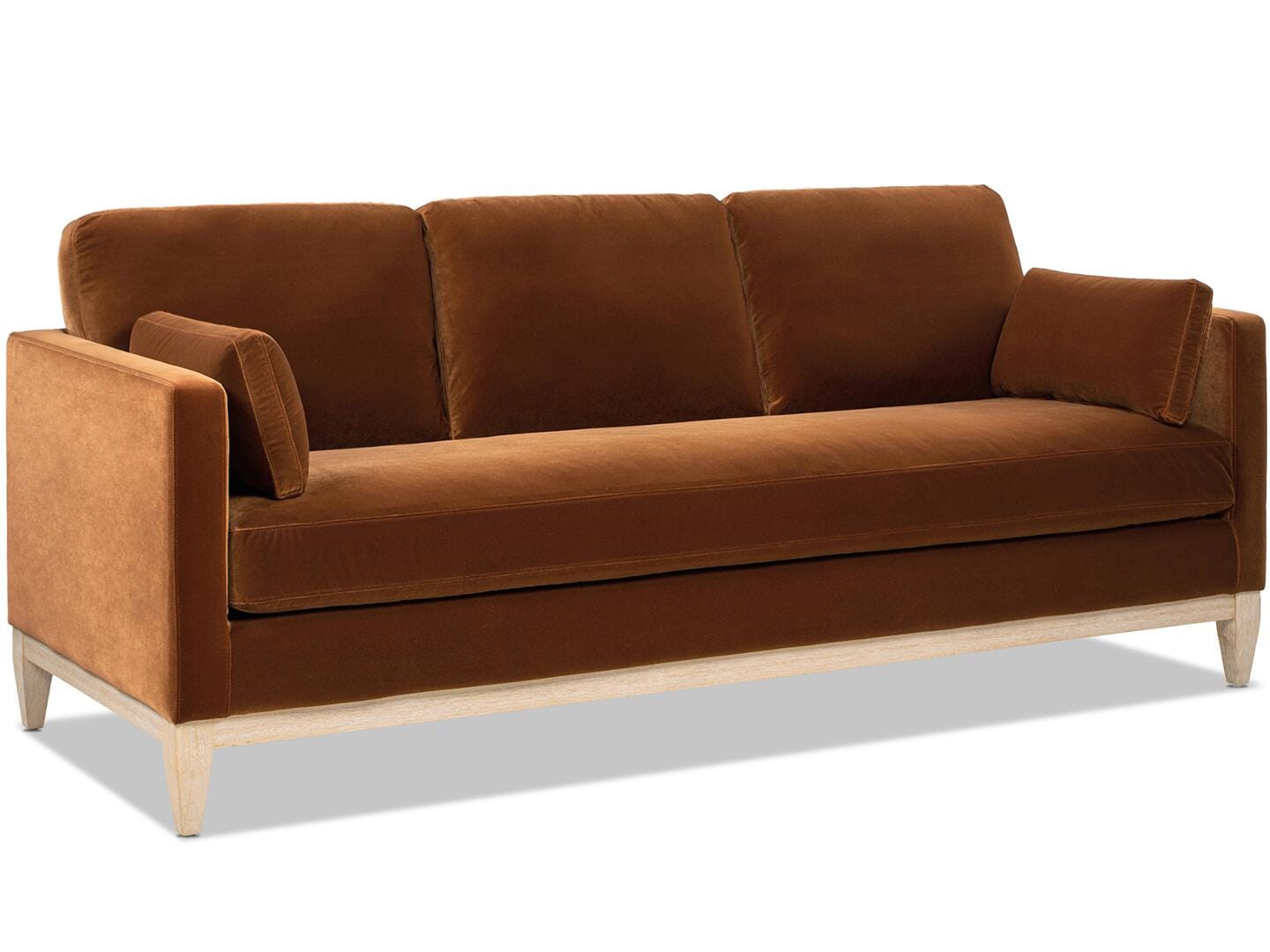 Jennifer Taylor Home Knox Sofa, Burnt Orange, large