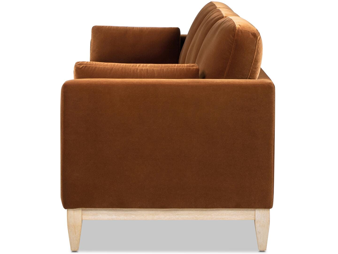 Jennifer Taylor Home Knox Sofa, Burnt Orange, large