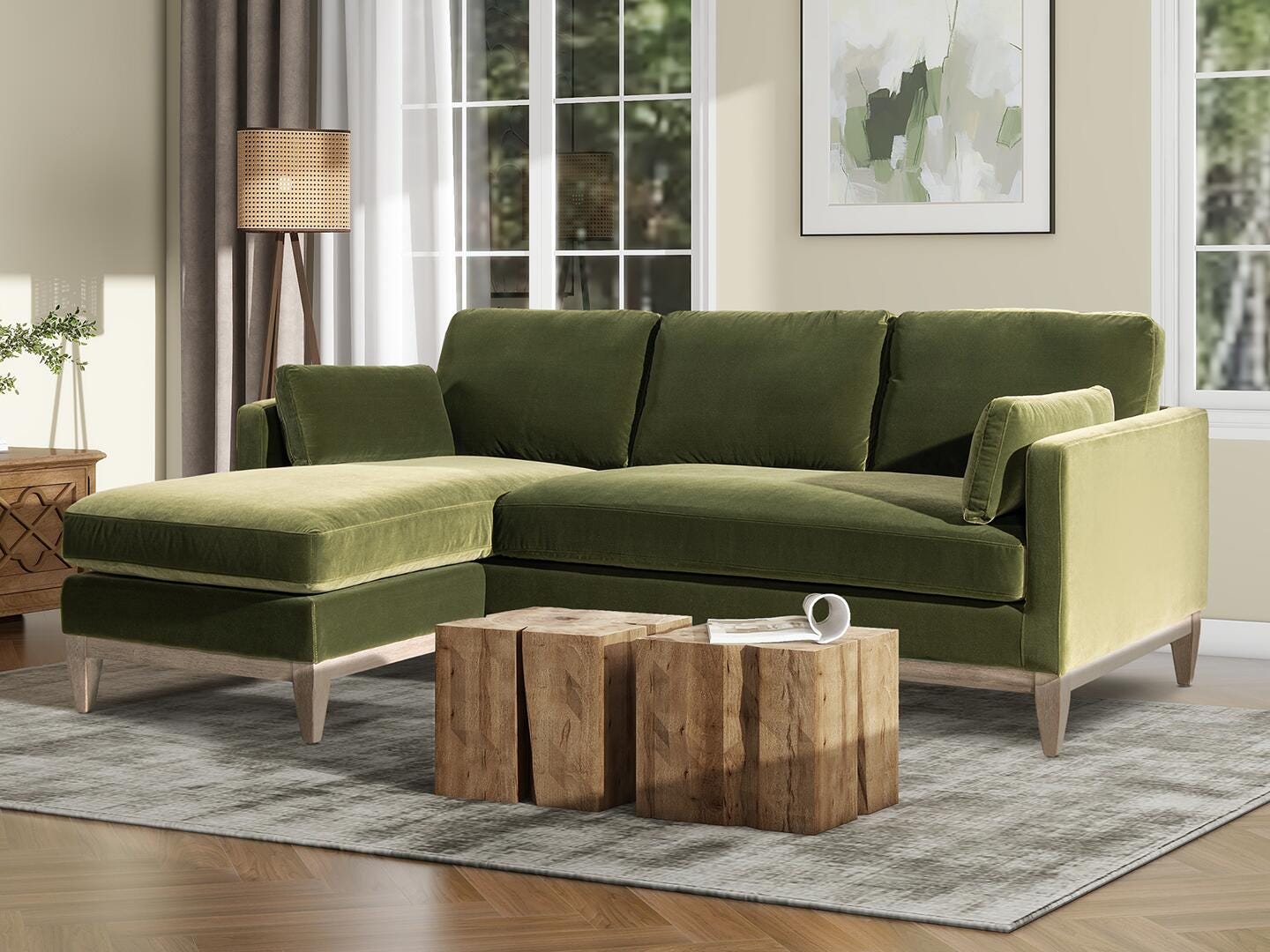 Jennifer Taylor Home Knox 2-Piece Sectional with Chaise, , rollover