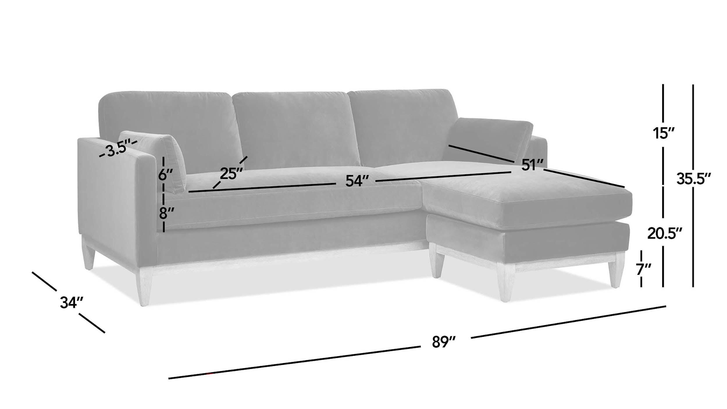 Jennifer Taylor Home Knox 2-Piece Sectional with Chaise, , large