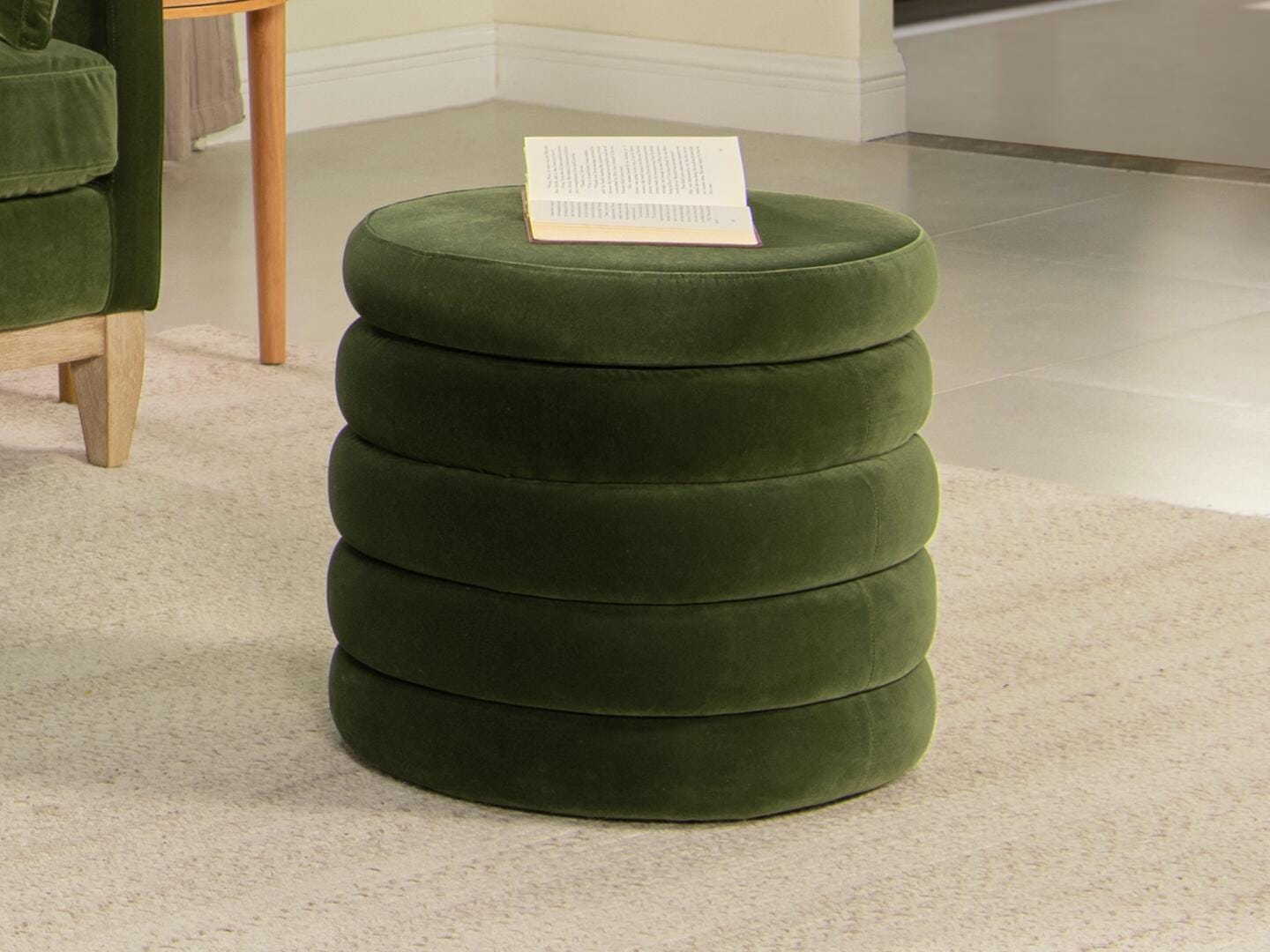 Jennifer Taylor Home Fuji Ottoman with Storage, , large