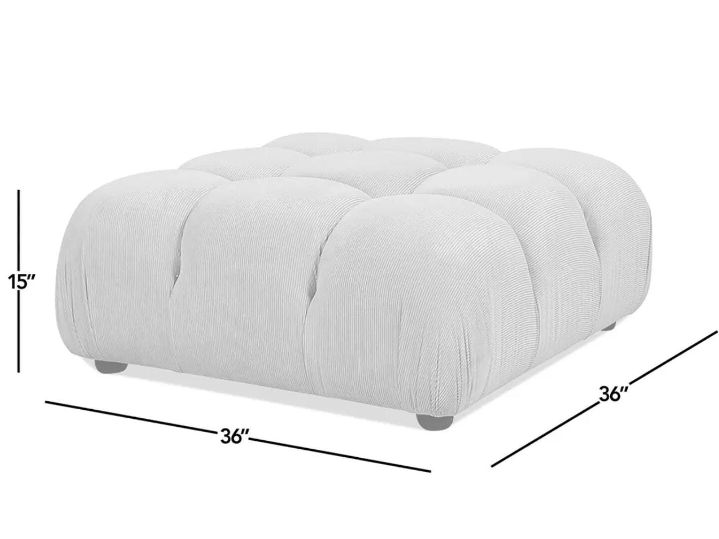 Jennifer Taylor Home Marcel Ottoman, Burnt Orange, large
