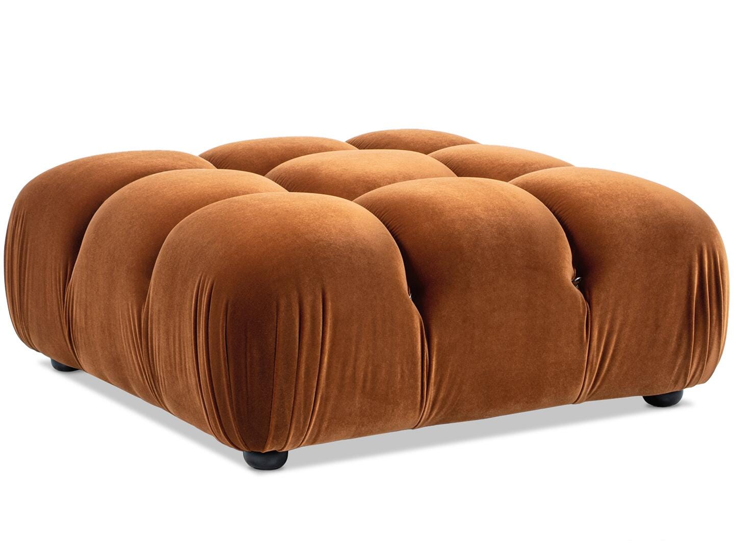 Jennifer Taylor Home Marcel Ottoman, Burnt Orange, large
