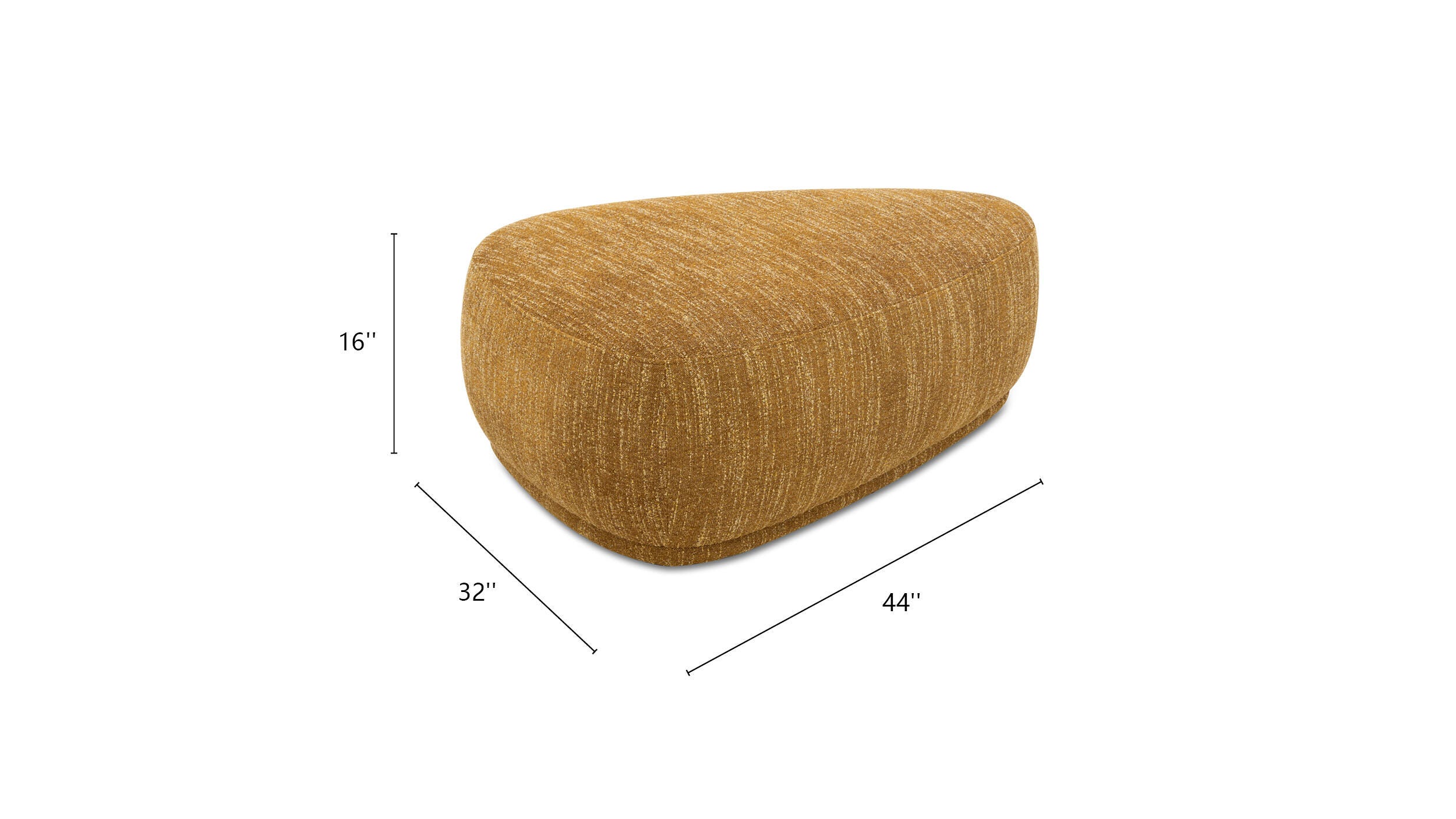 Jennifer Taylor Home Pebble Cocktail Ottoman, , large