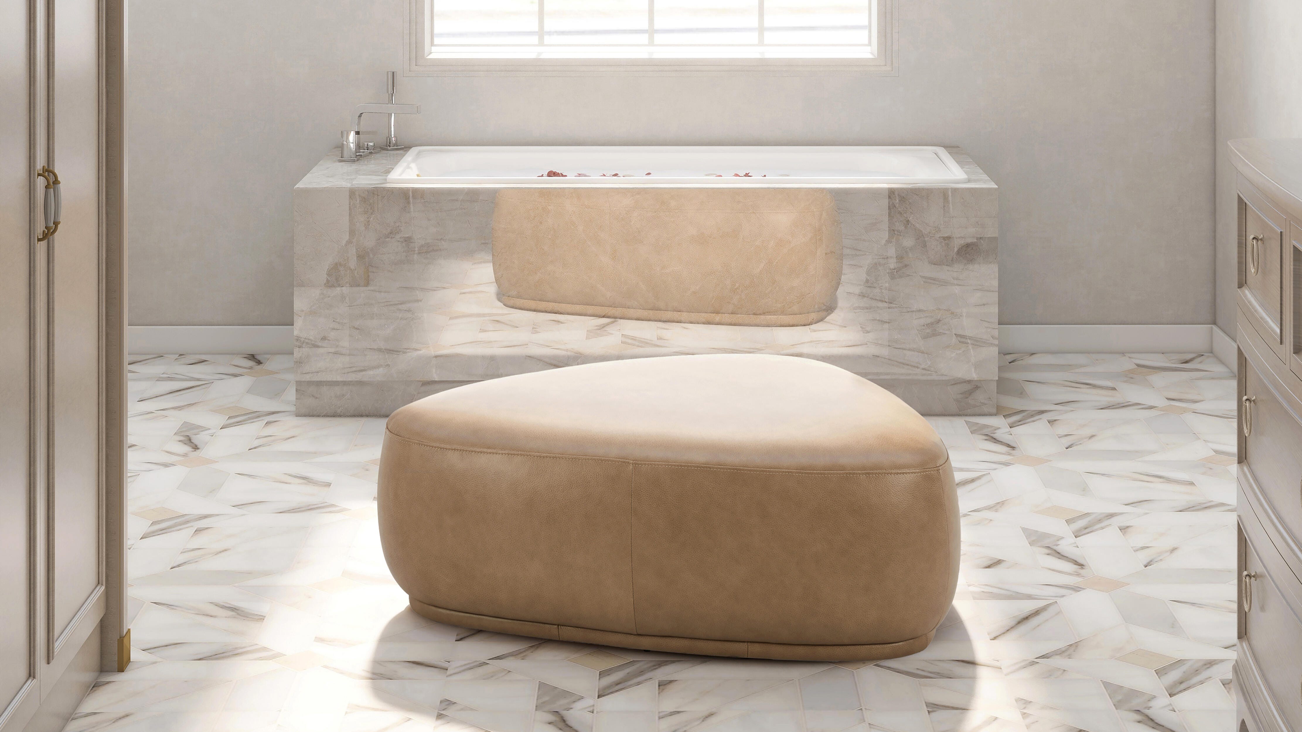 Jennifer Taylor Home Pebble Ottoman, , large