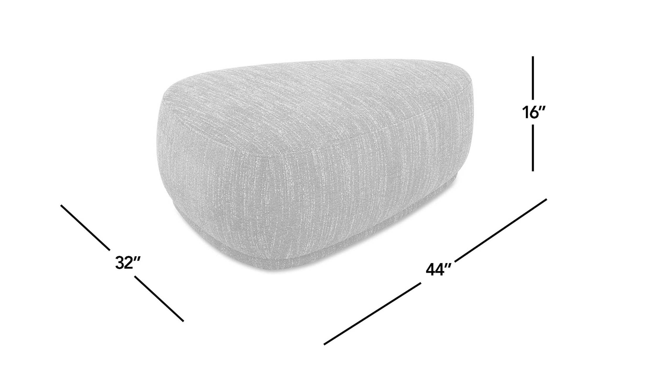 Jennifer Taylor Home Pebble Ottoman, , large