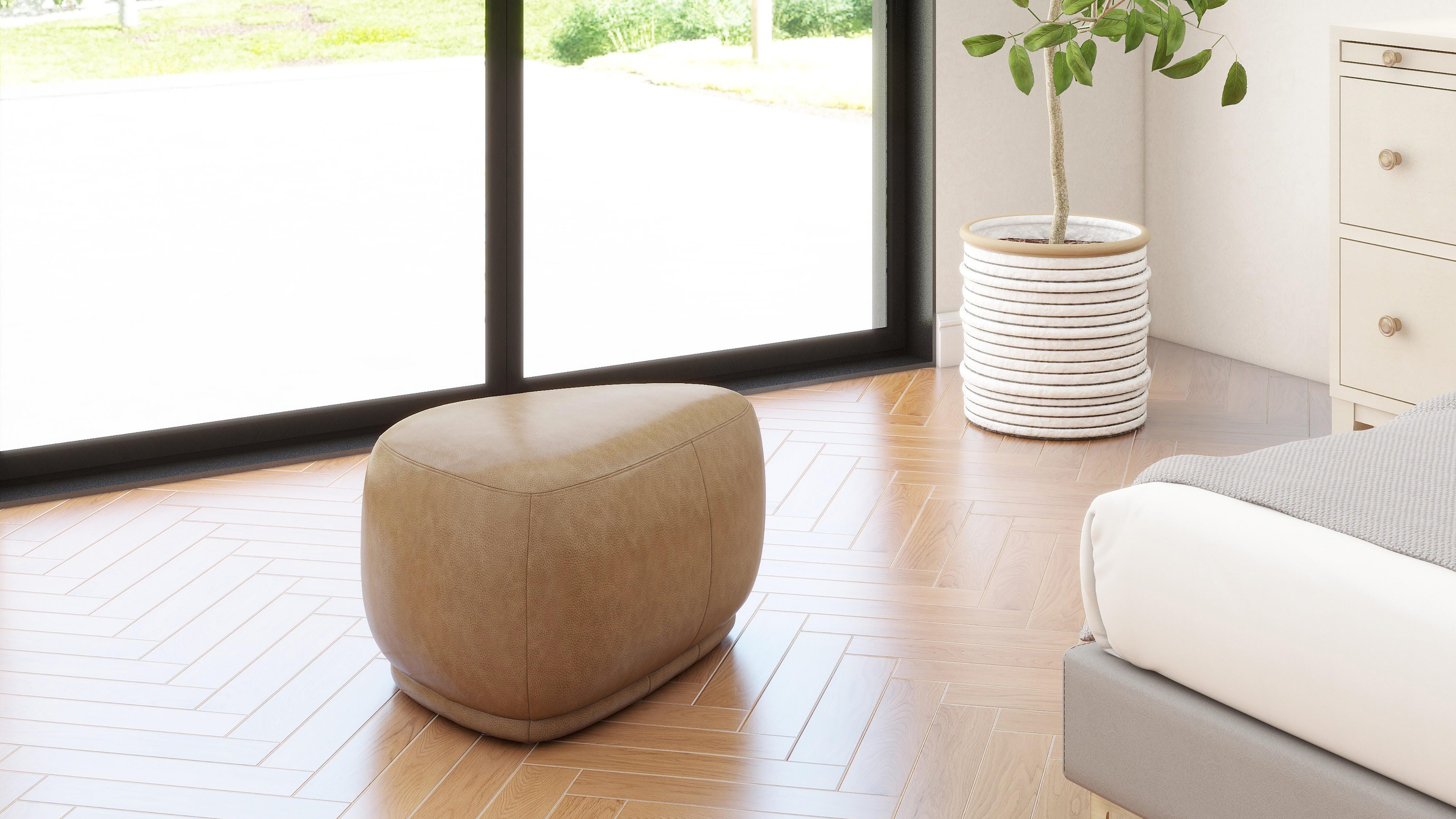 Jennifer Taylor Home Pebble Small Ottoman, , large