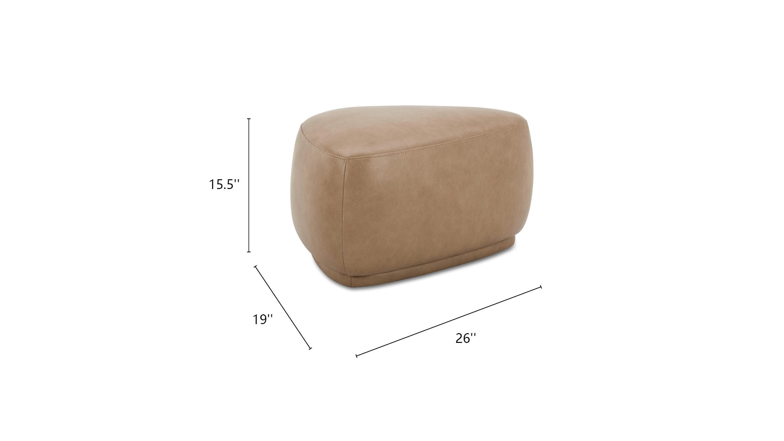 Jennifer Taylor Home Pebble Small Ottoman, , large