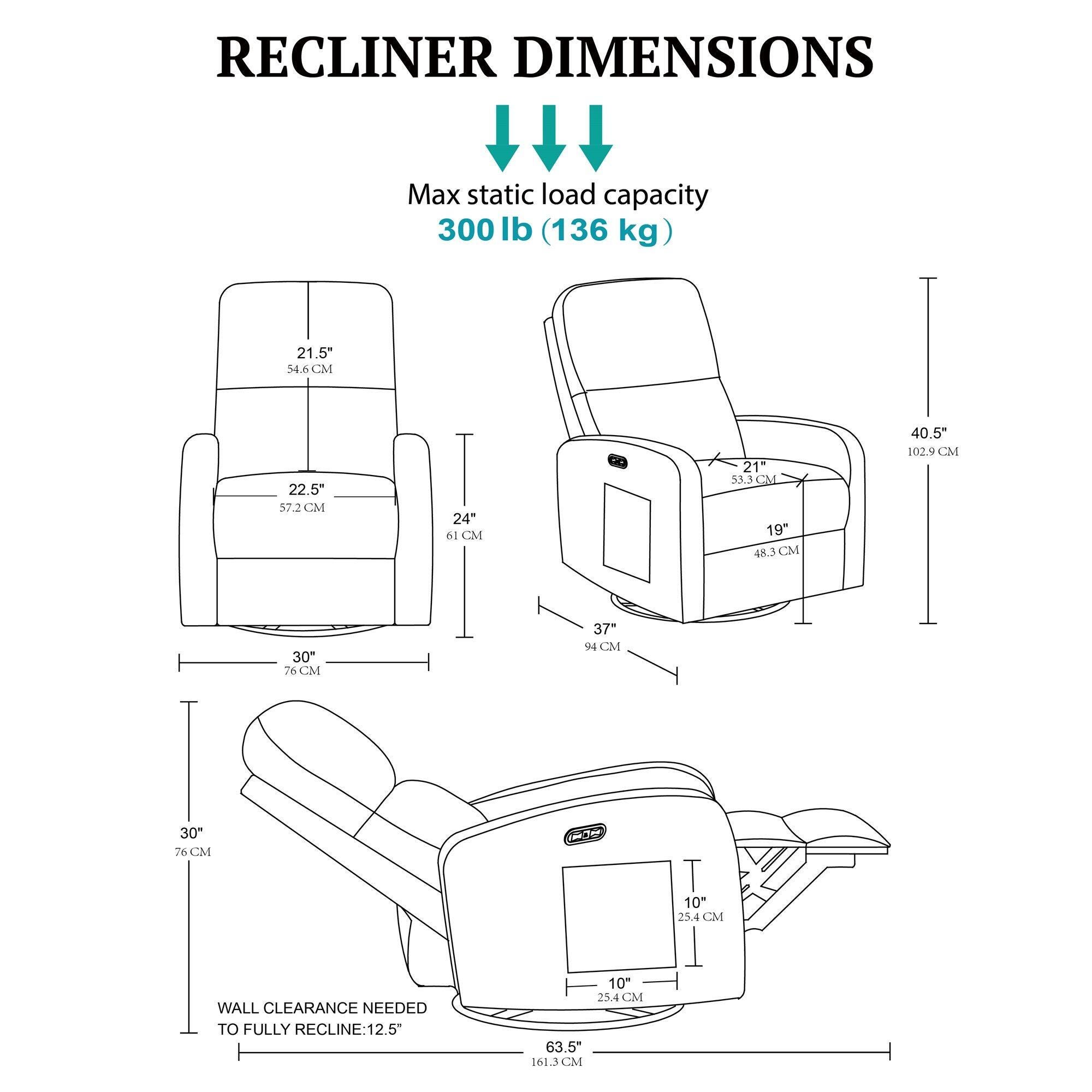 INK+IVY Dakota Power Recliner, , large
