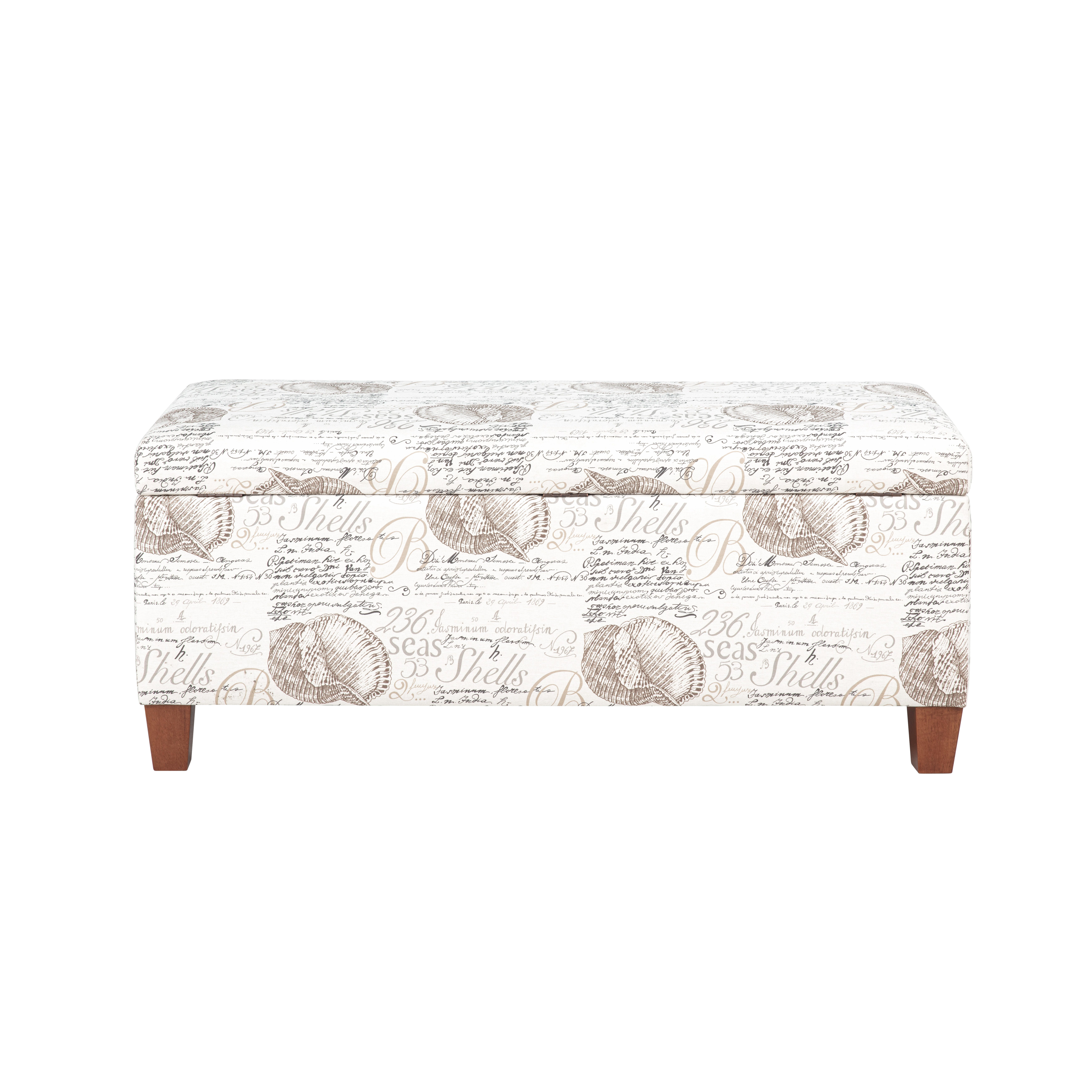 Linon Augusta Ottoman With Storage, , large