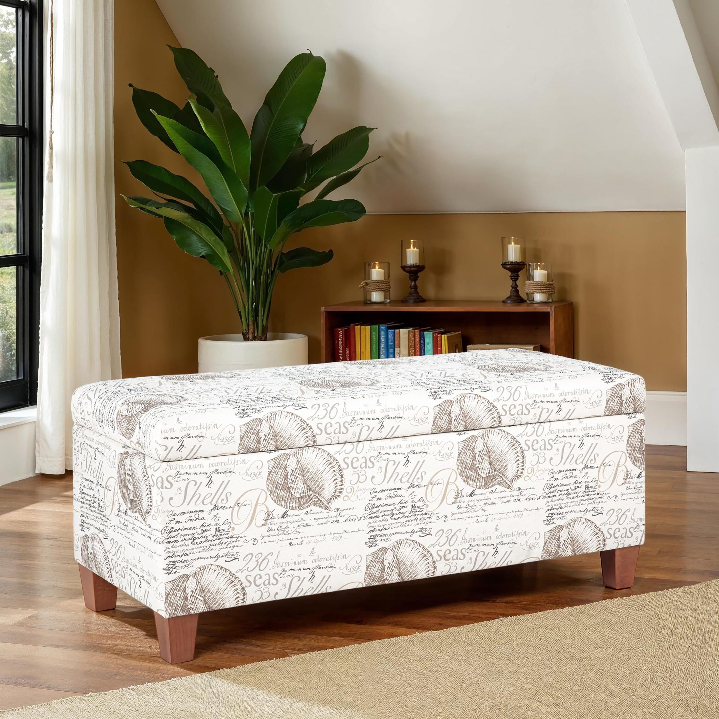 Linon Augusta Ottoman With Storage, , large