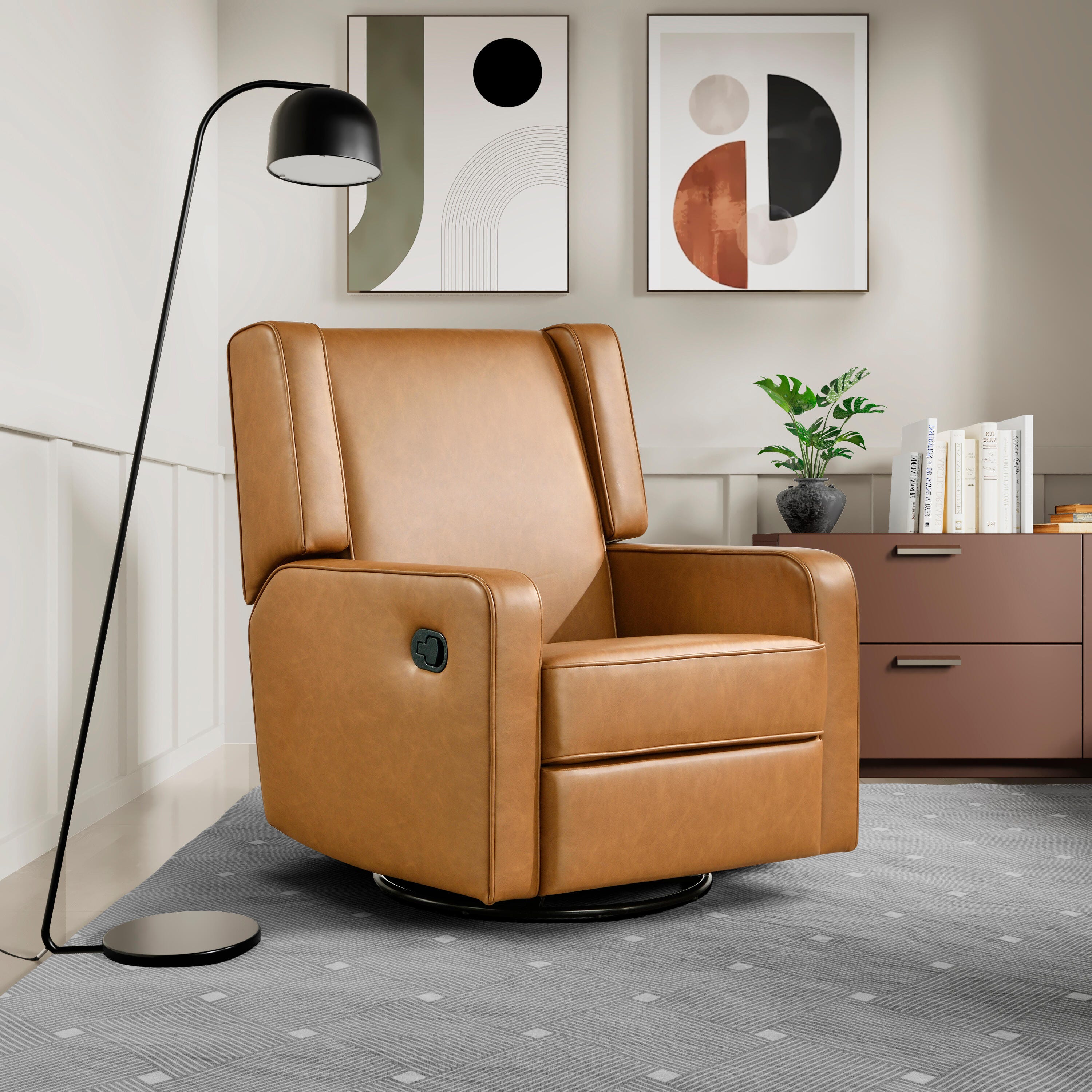 Relax-A-Lounger Eileen Manual Recliner, Carmel, large