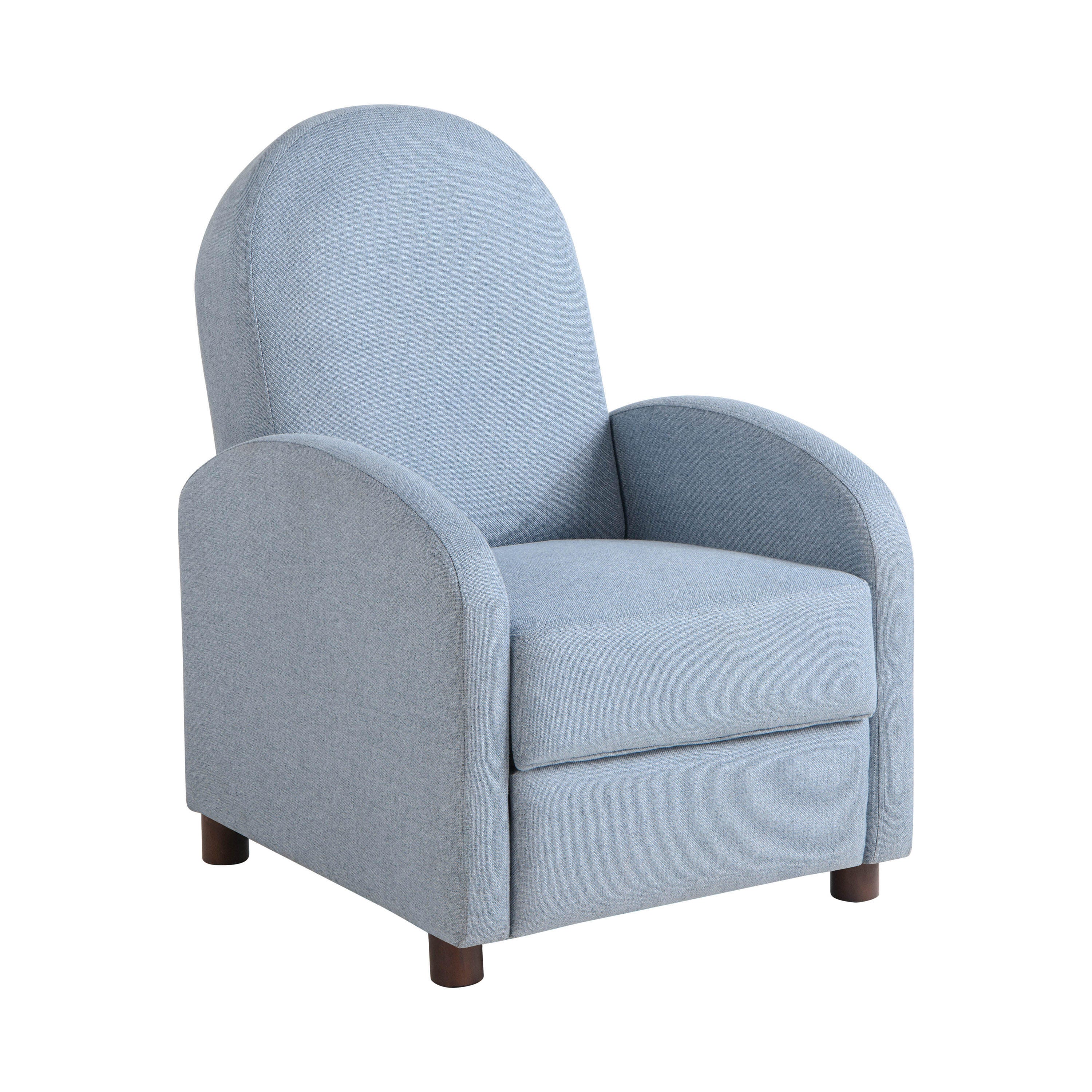 Relax-A-Lounger Landon Manual Recliner, Blue, large
