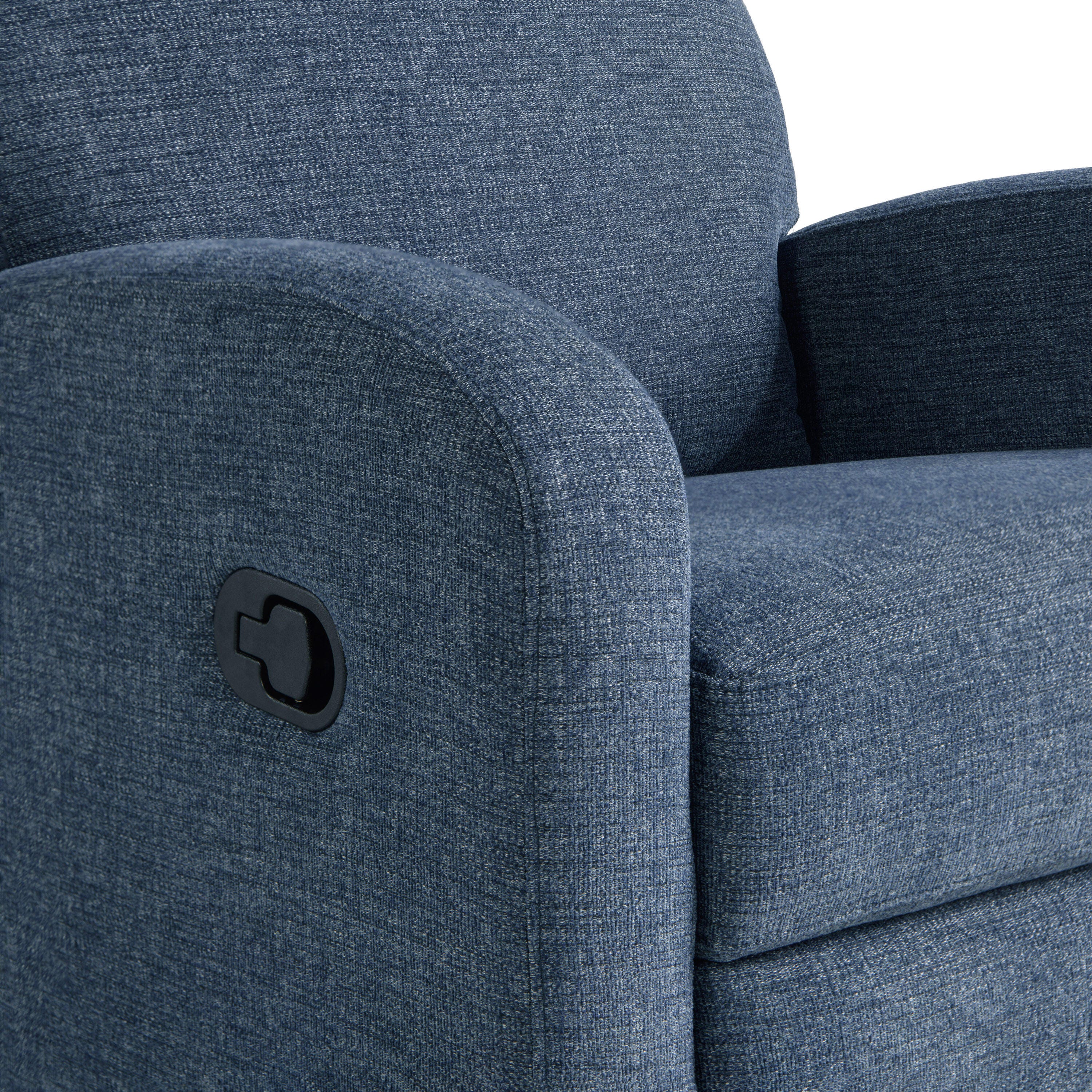 Relax-A-Lounger Parker Manual Recliner, Blue, large