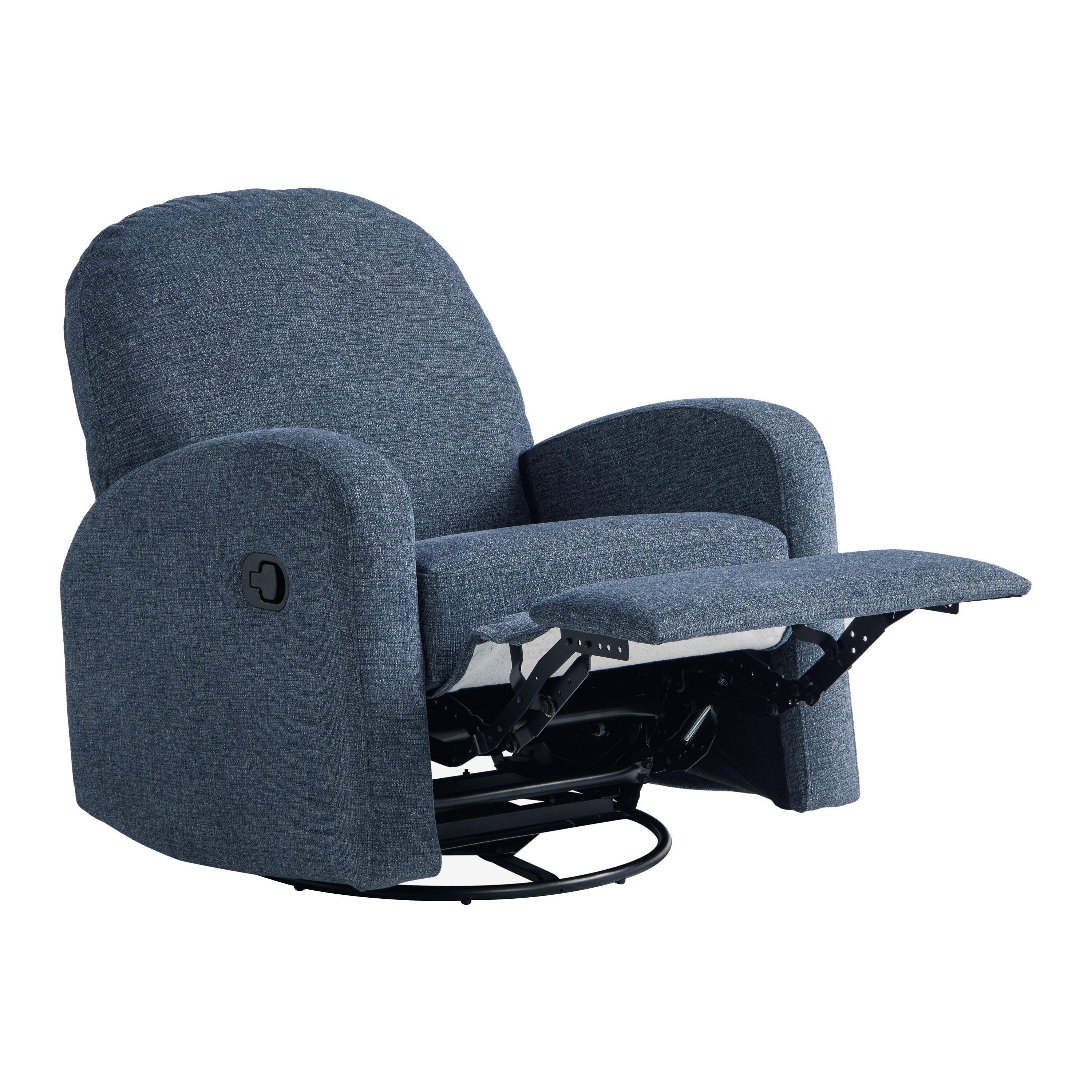Relax-A-Lounger Parker Manual Recliner, Blue, large