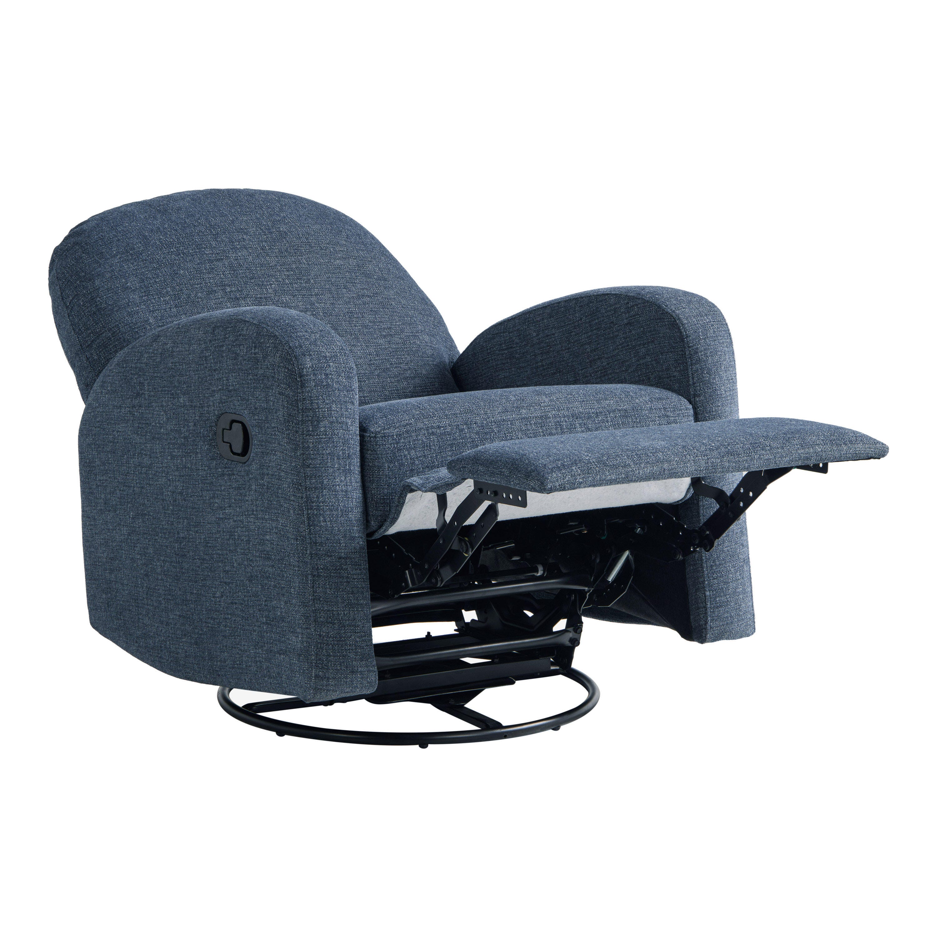Relax-A-Lounger Parker Manual Recliner, Blue, large