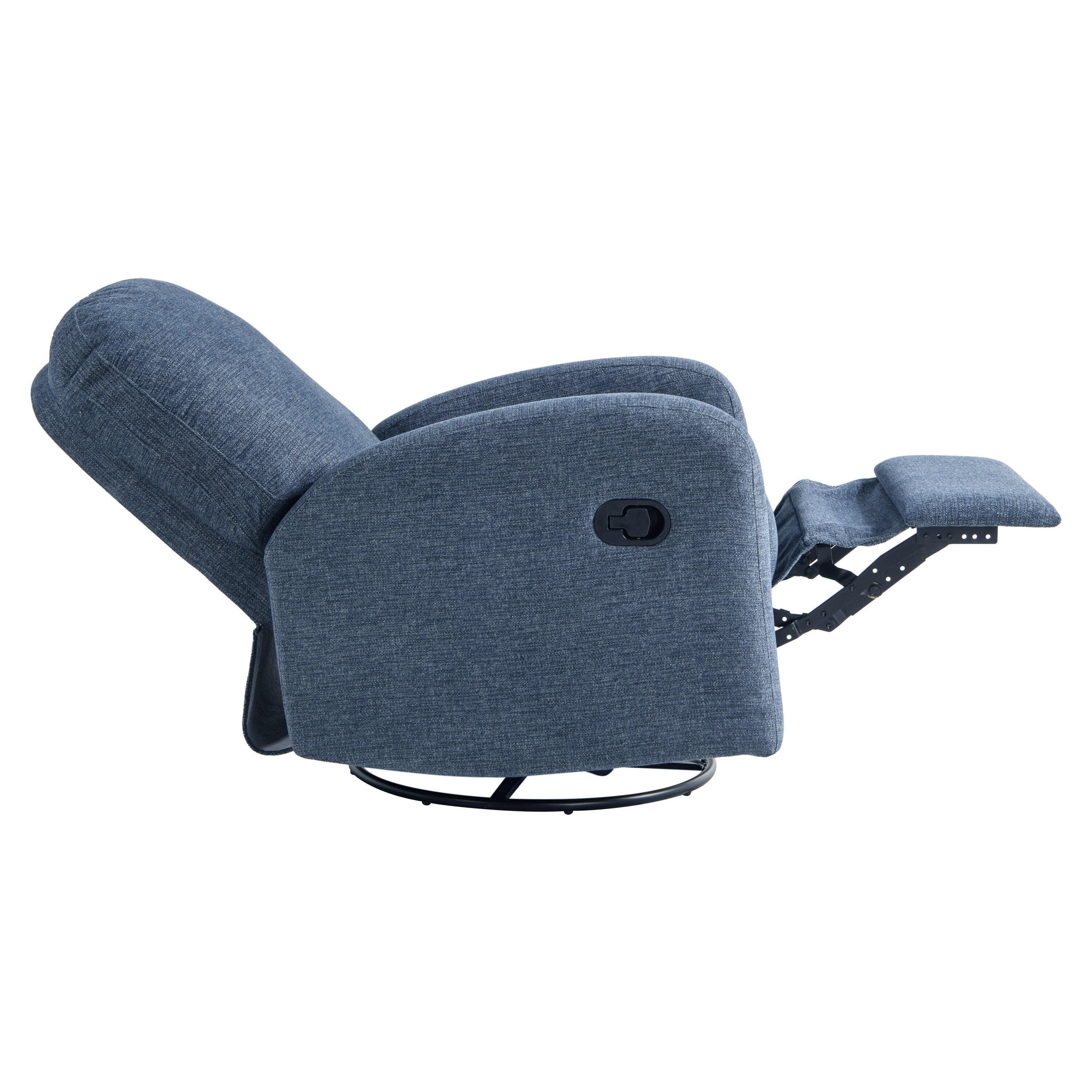 Relax-A-Lounger Parker Manual Recliner, Blue, large