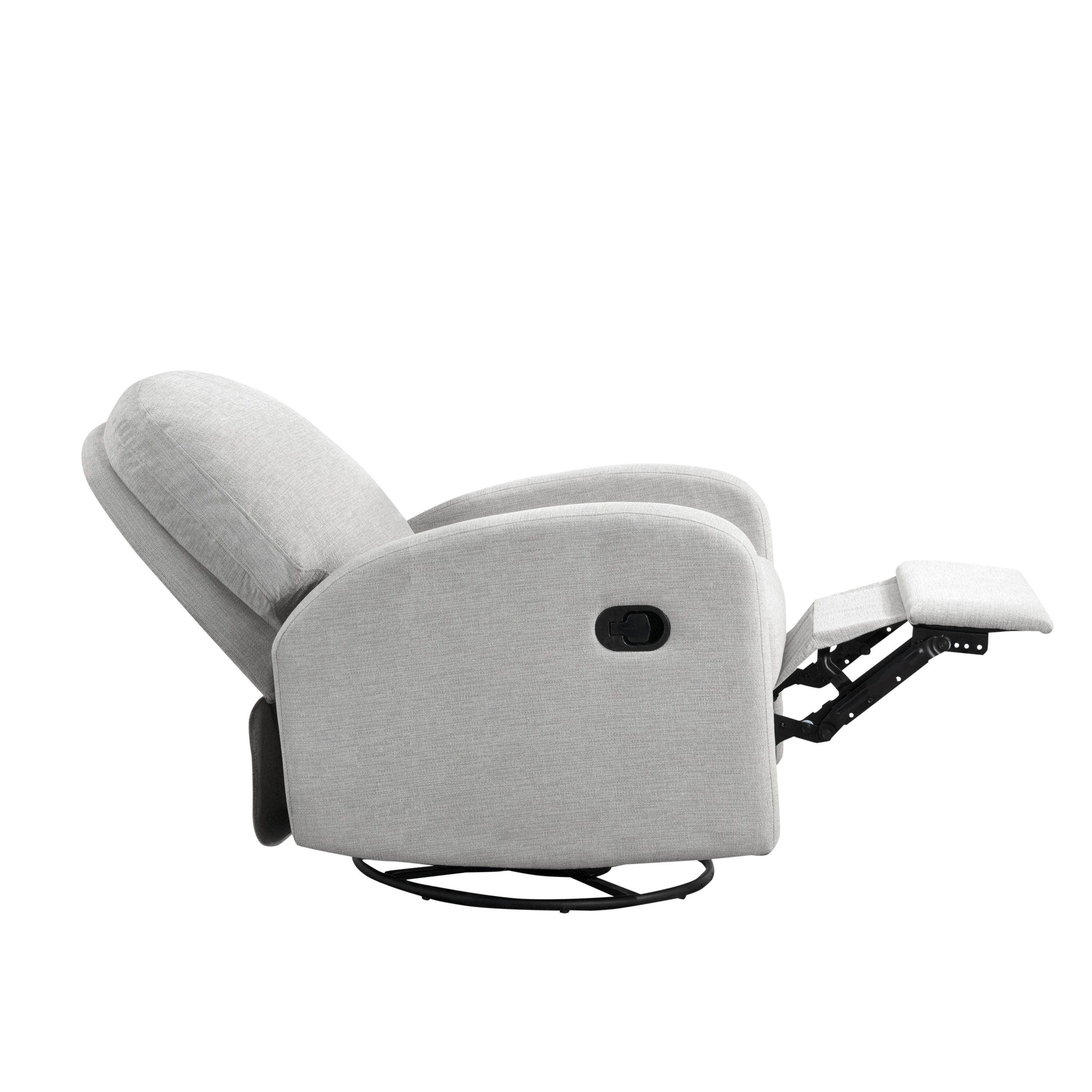 Relax-A-Lounger Parker Manual Recliner, Light Gray, large