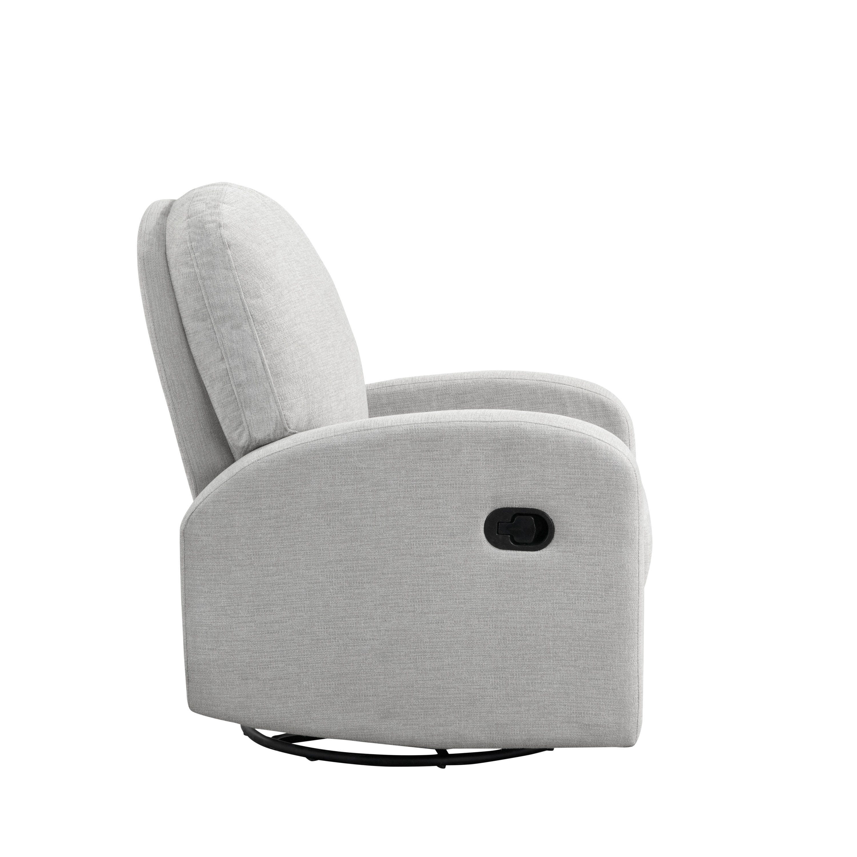 Relax-A-Lounger Parker Manual Recliner, Light Gray, large